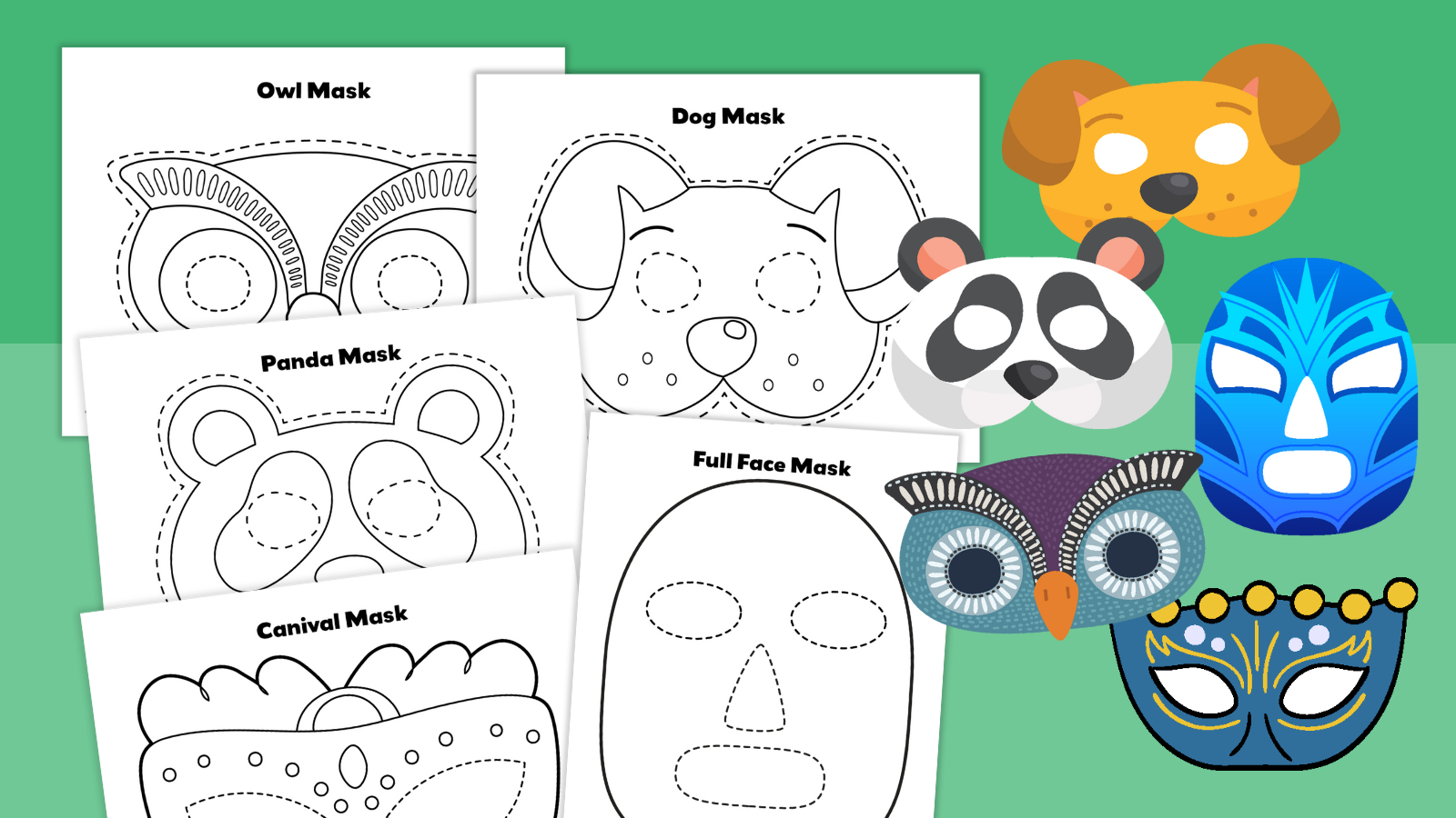 Free Printable Mask Templates For Characters, Animals, And More with Free Printable Masks