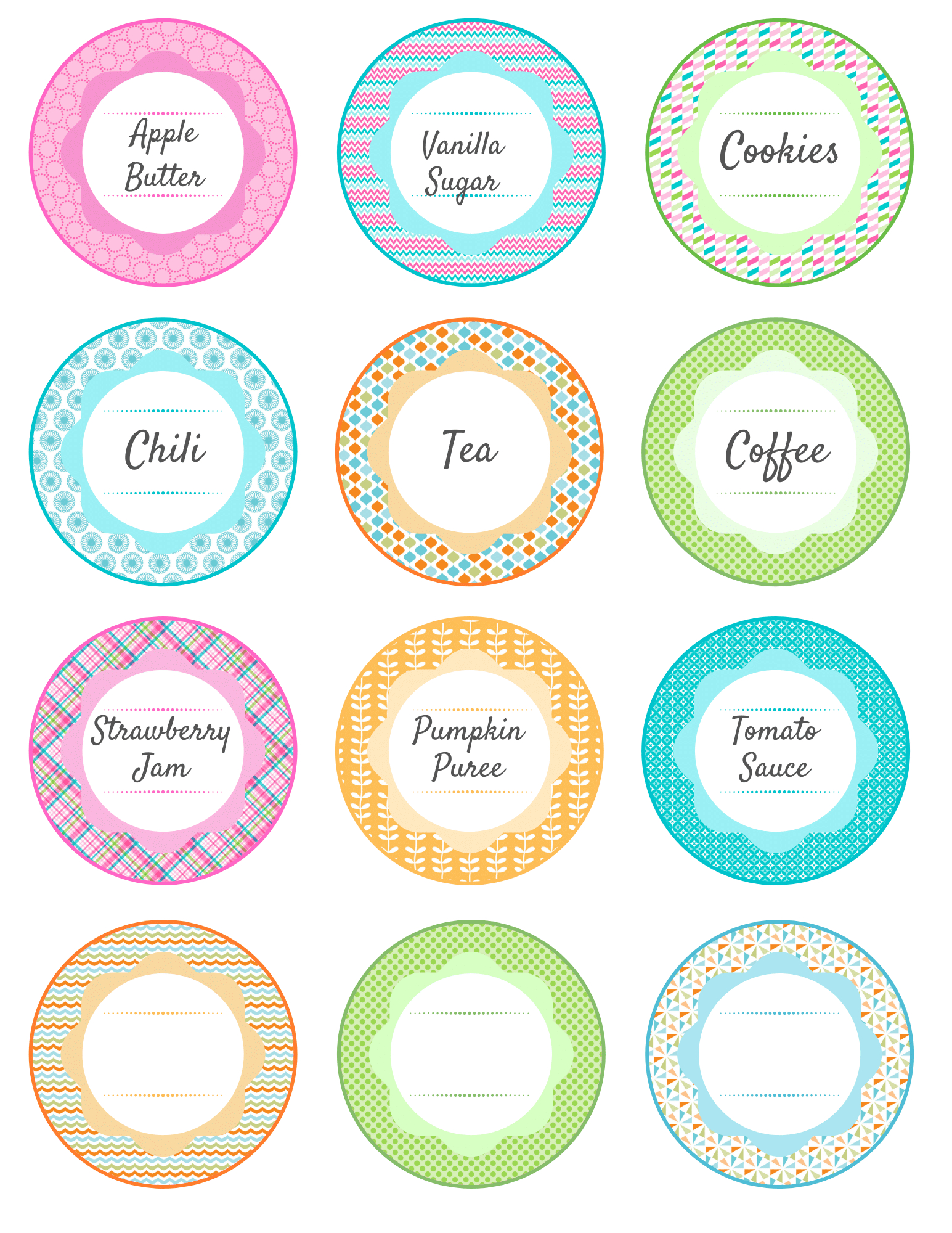 Free Printable Mason Jar Labels - Jill Goes with regard to Free Printable Mason Jar Labels