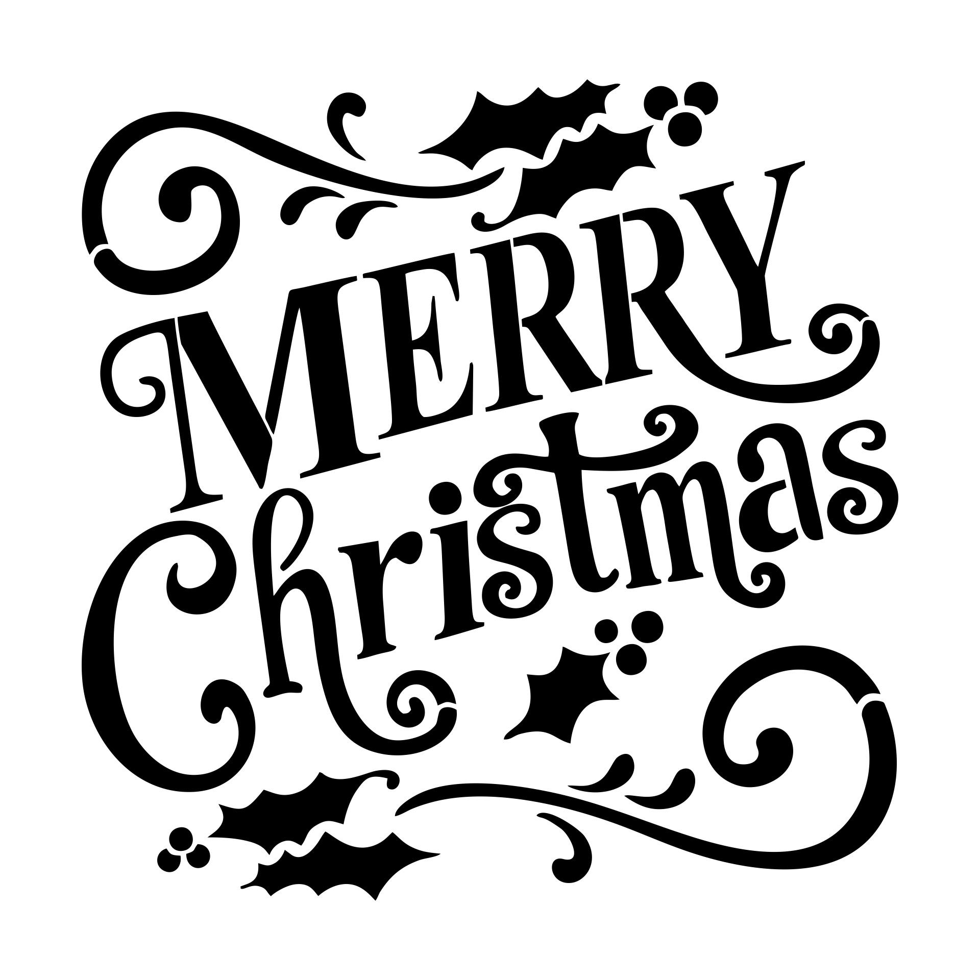 Free Printable Merry Christmas Sign - Printable Party Favors throughout Merry Christmas Stencil Free Printable