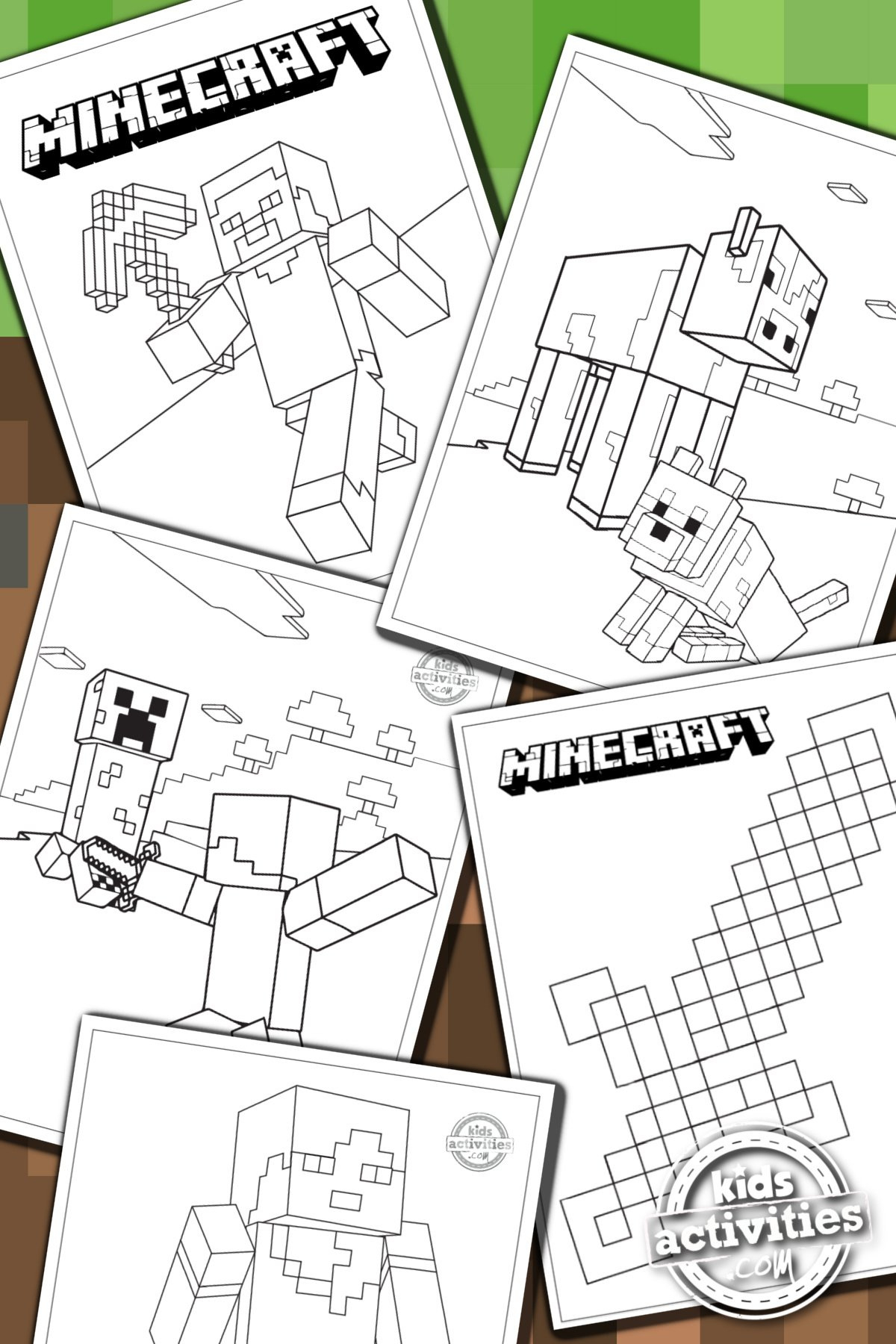 Free Printable Minecraft Coloring Pages For Kids | Kids Activities within Free Printable Minecraft Activity Pages