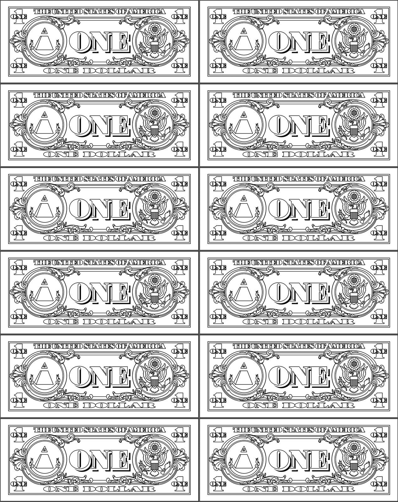 Free Printable Money - Printable Party Favors within Free Printable Dollar Bill Template