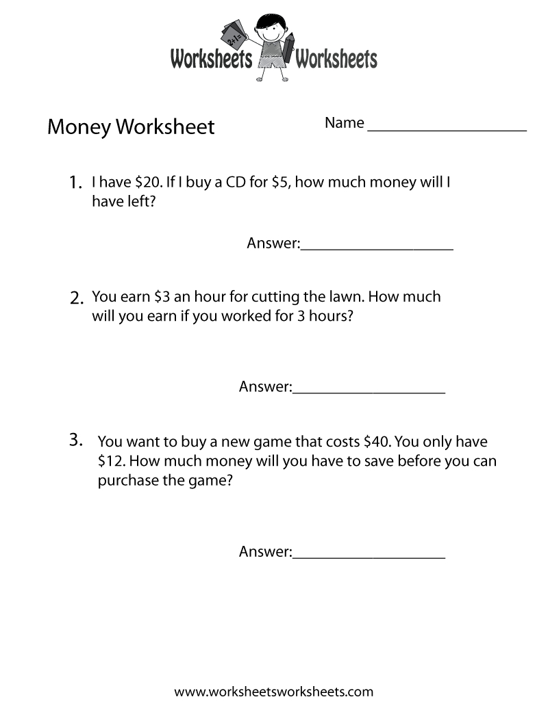 Free Printable Money Word Problems Worksheet - Worksheets Library throughout Free Printable Money Word Problems Worksheets