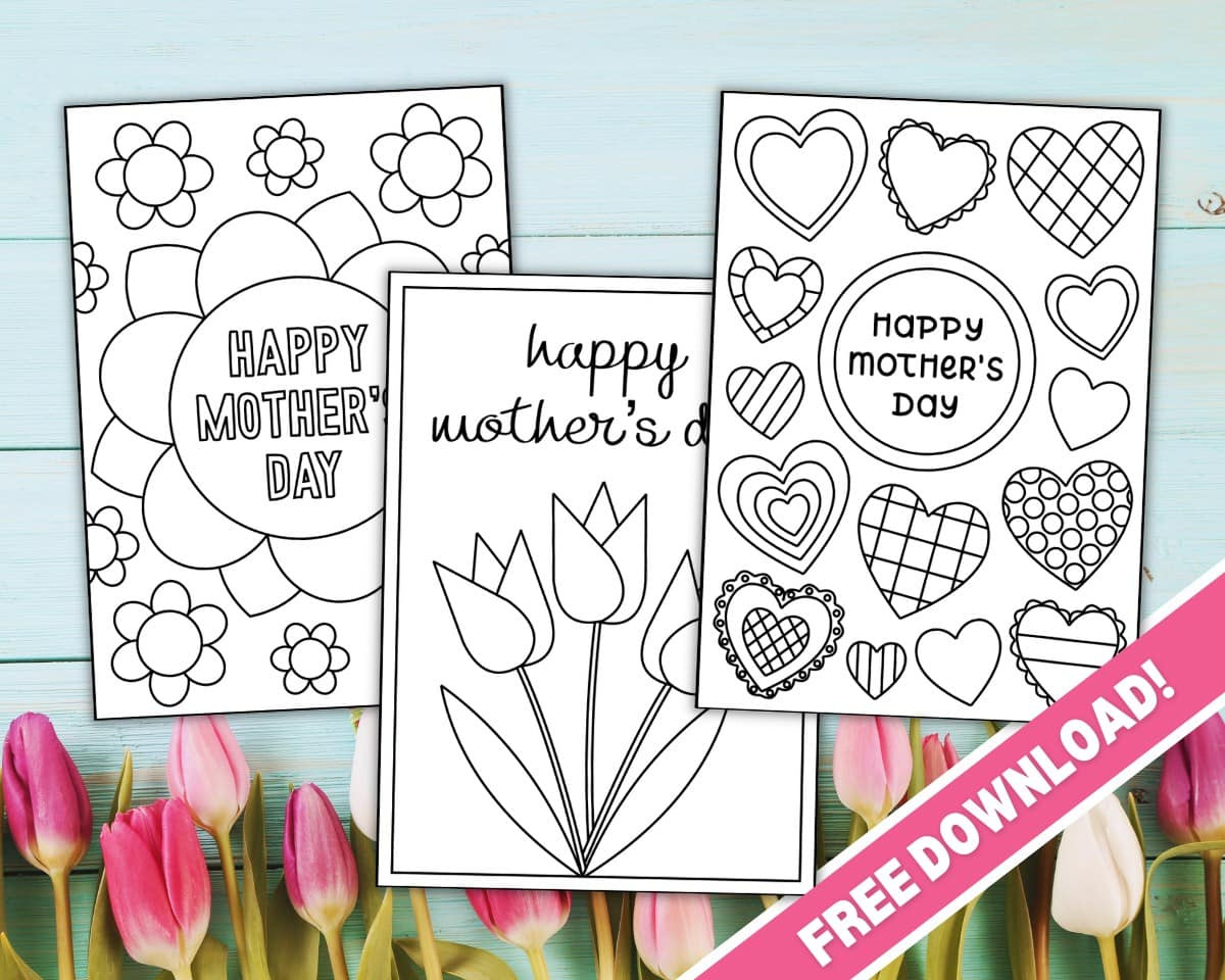 Free Printable Mother'S Day Coloring Cards - The Craft-At-Home Family inside Free Printable Mothers Day Cards To Color