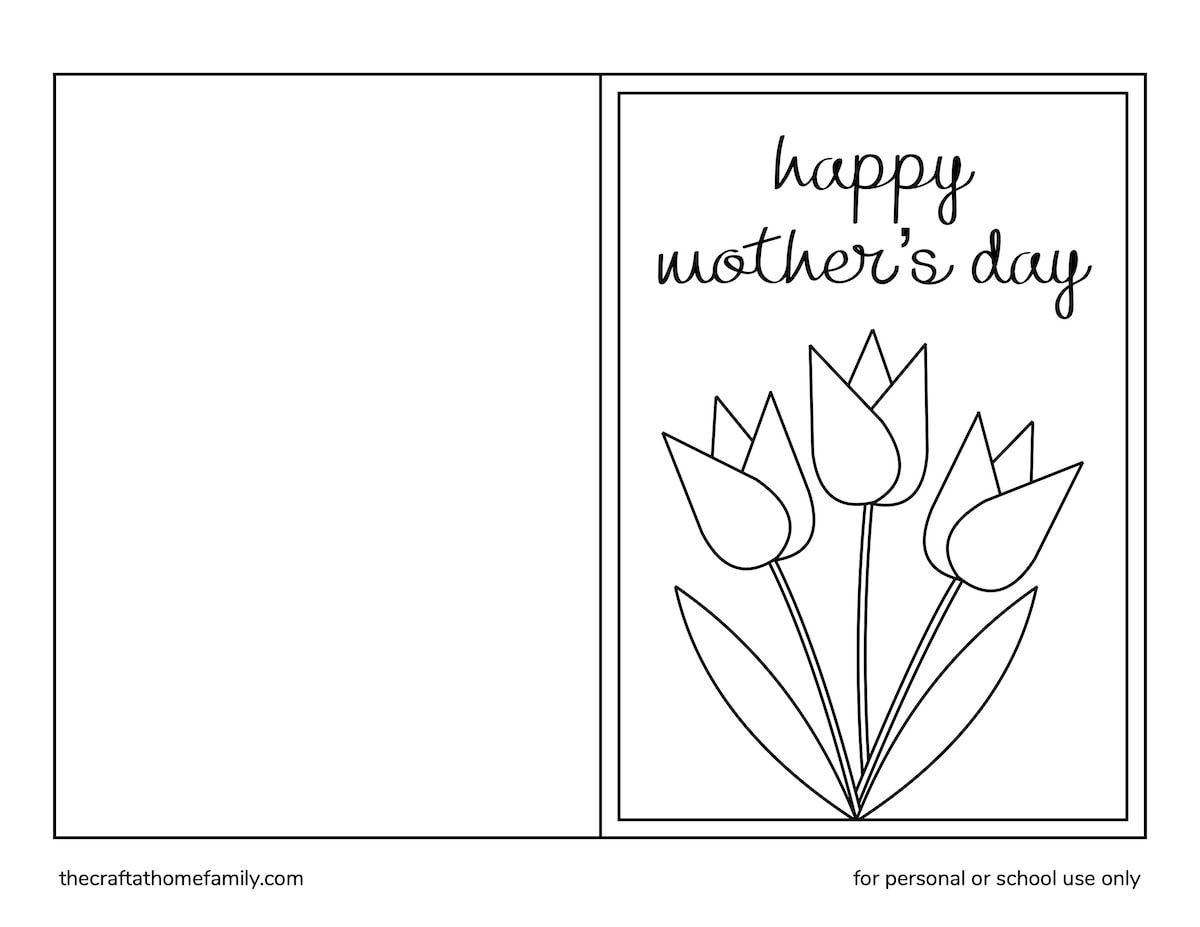 Free Printable Mother'S Day Coloring Cards - The Craft-At-Home Family regarding Free Printable Mothers Day Coloring Cards