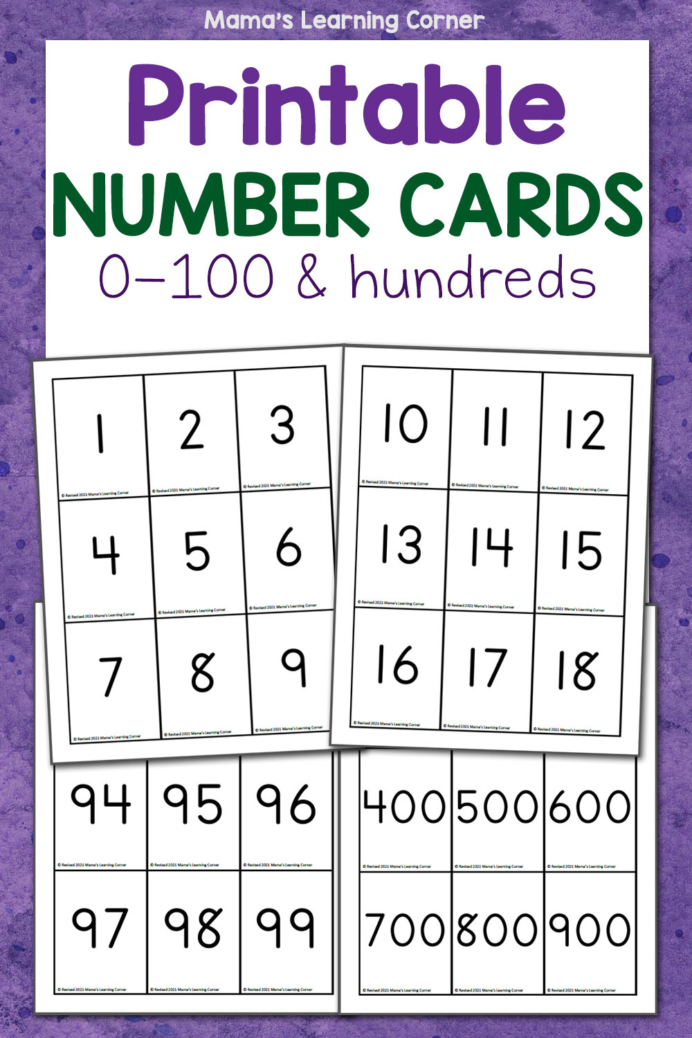 Free Printable Number Cards For Preschool And Kindergarten - Mamas with Free Printable Number Cards
