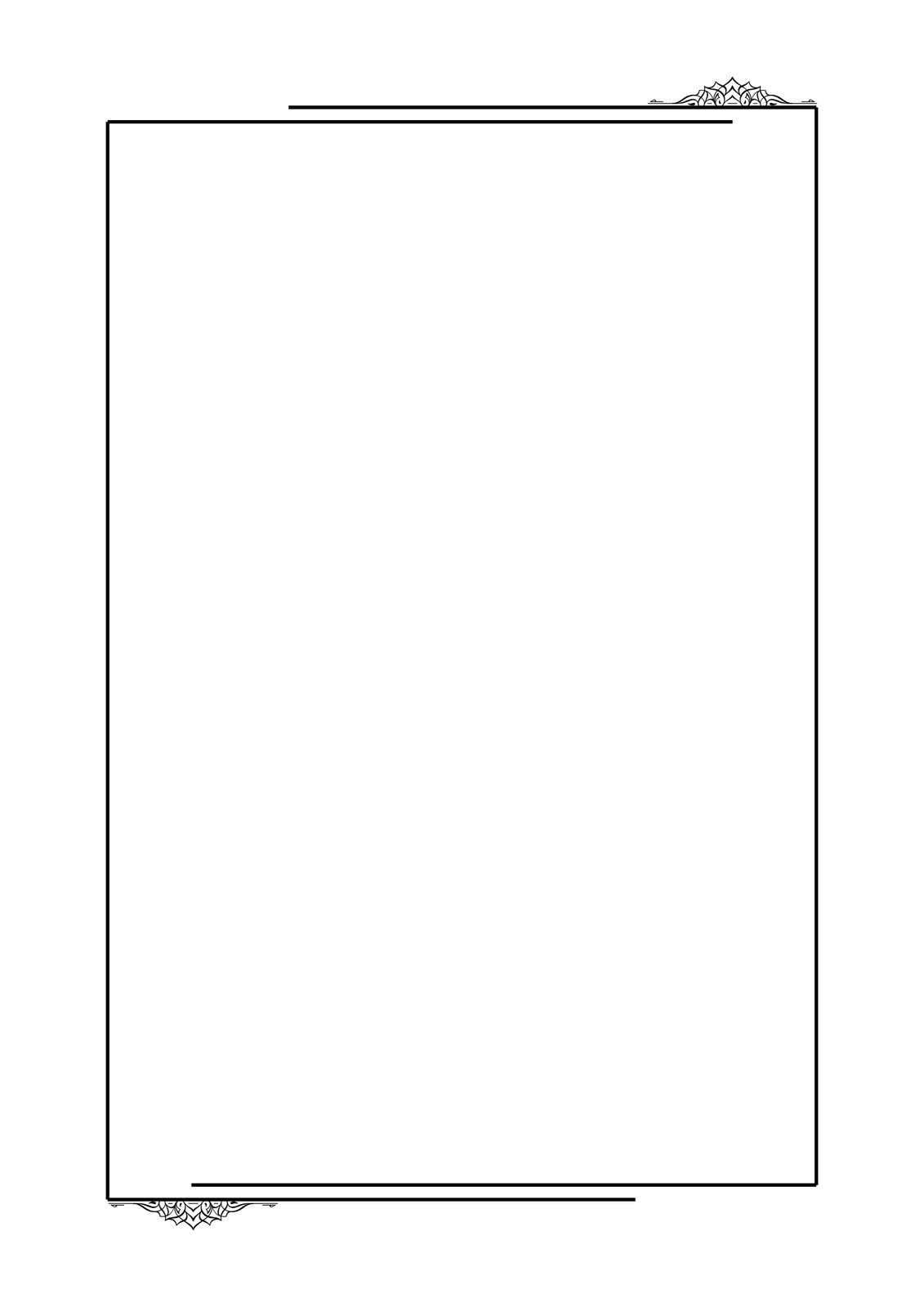 Free Printable Page Border Templates You Can Customize | Canva with regard to Free Printable Border Paper