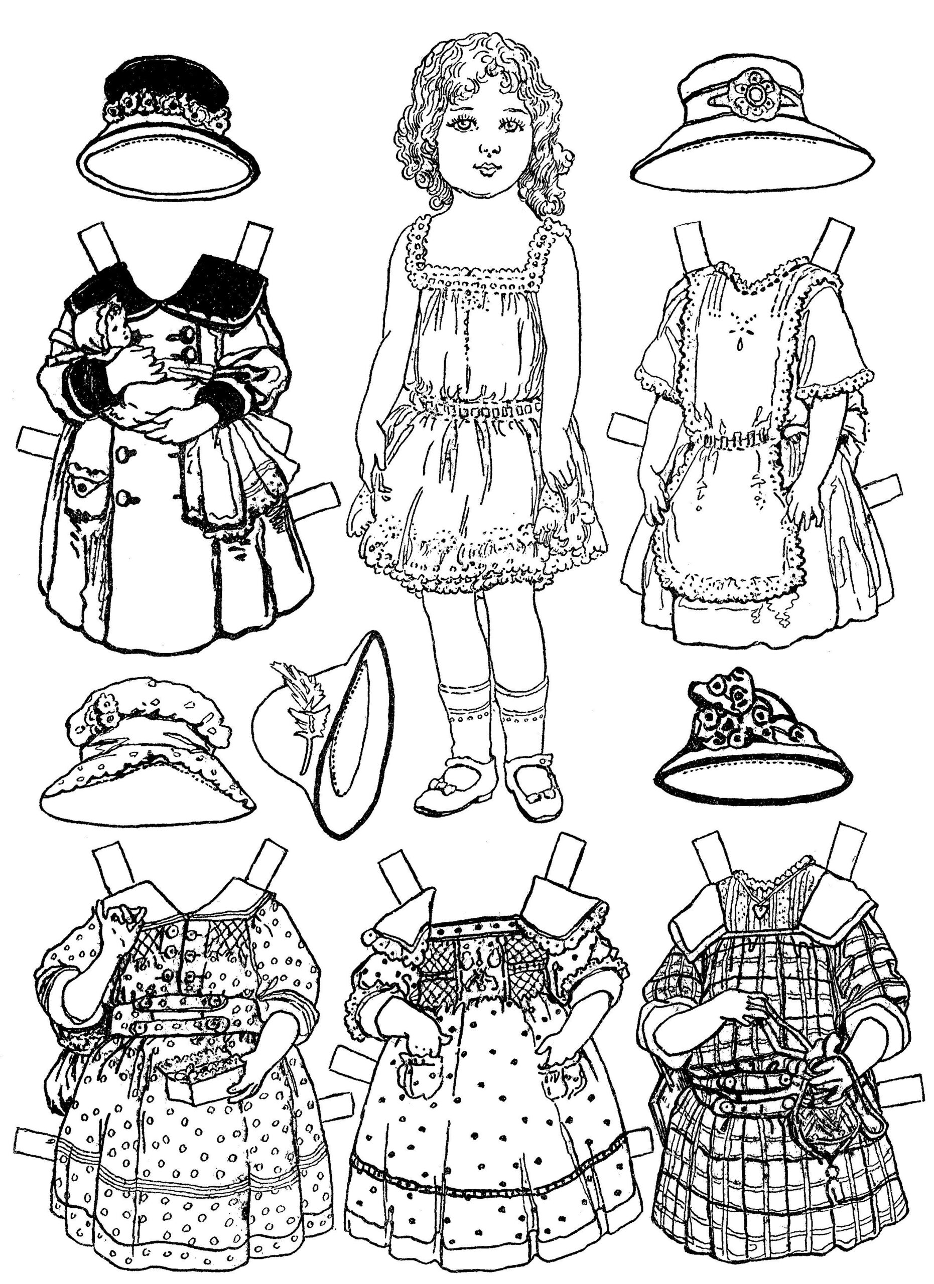 Free Printable Paper Doll Coloring Pages For Kids - Worksheets Library with regard to Printable Paper Dolls To Color Free