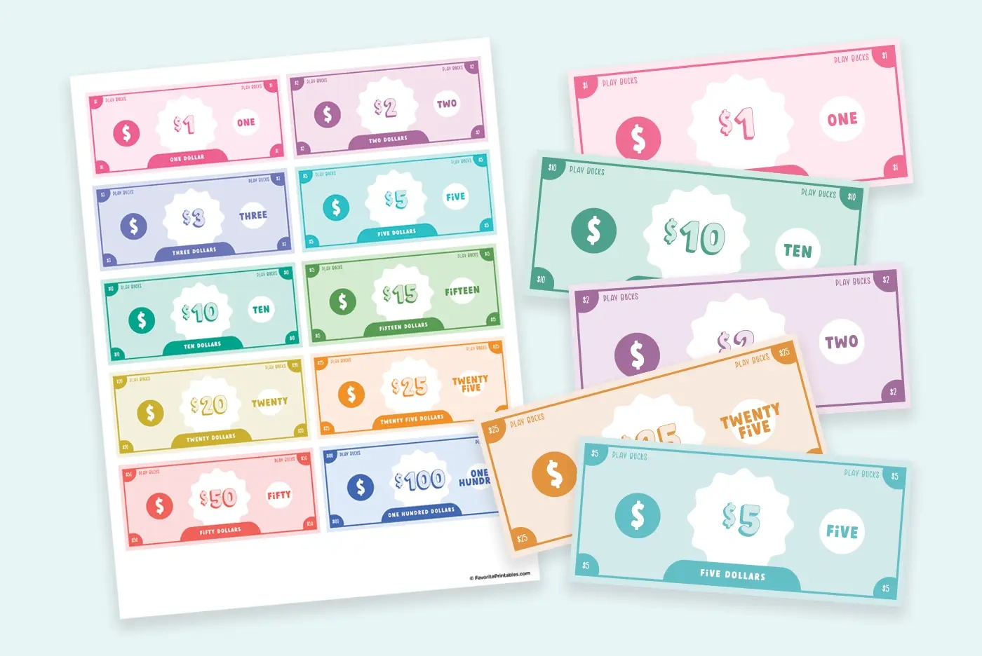 Free Printable Play Money For Kids - Favorite Printables regarding Free Printable Money