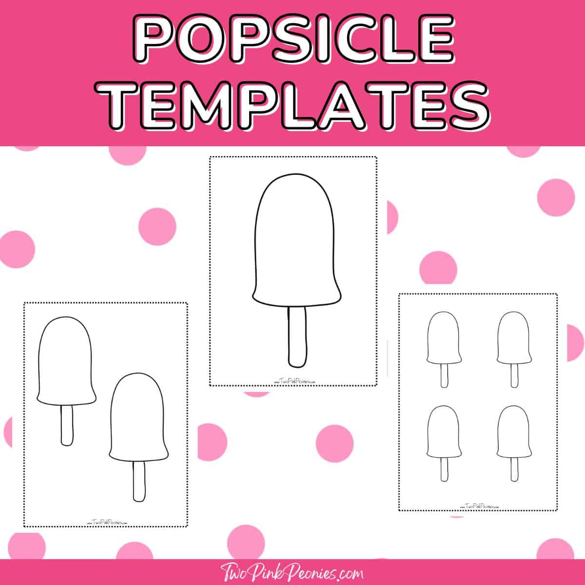 Free Printable Popsicle Templates Instant Download {3 Sizes} intended for Free Printable Popsicle Template