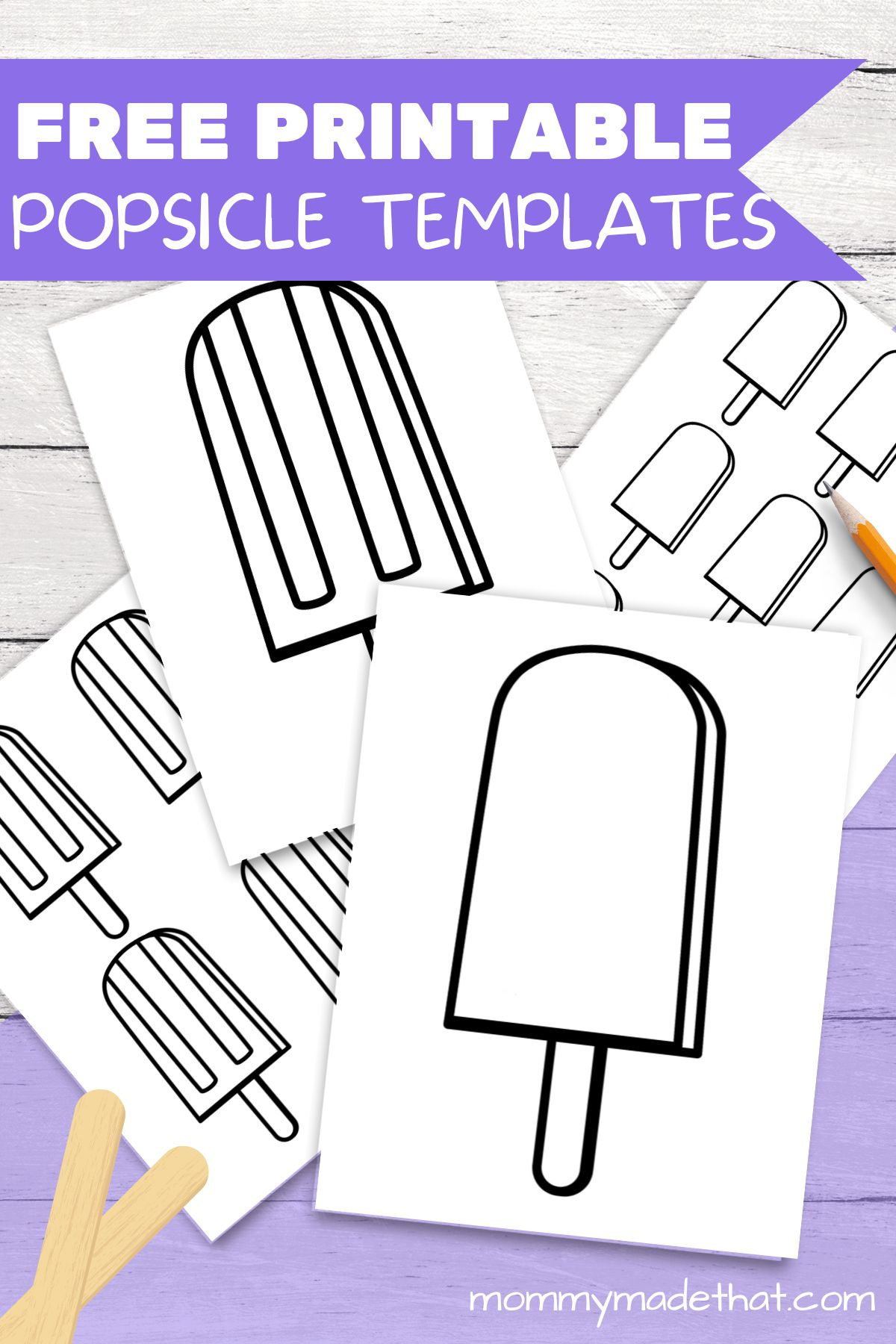 Free Printable Popsicle Templates (So Many Cute Ones!) with regard to Free Printable Popsicle Template