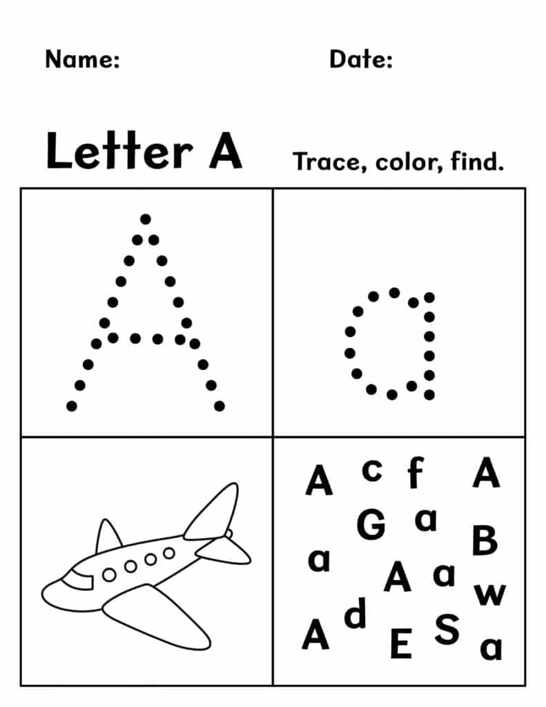 Free Printable Preschool Worksheets! ⋆ The Hollydog Blog in Free Printable Activities For Preschoolers