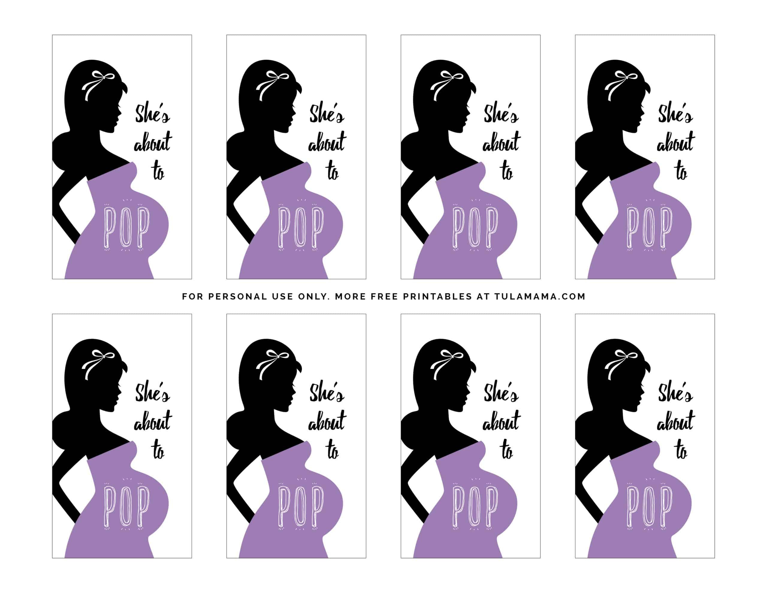 Free Printable &amp;quot;Ready To Pop Baby Shower&amp;quot; Printables - Tulamama inside Ready To Pop Free Printable