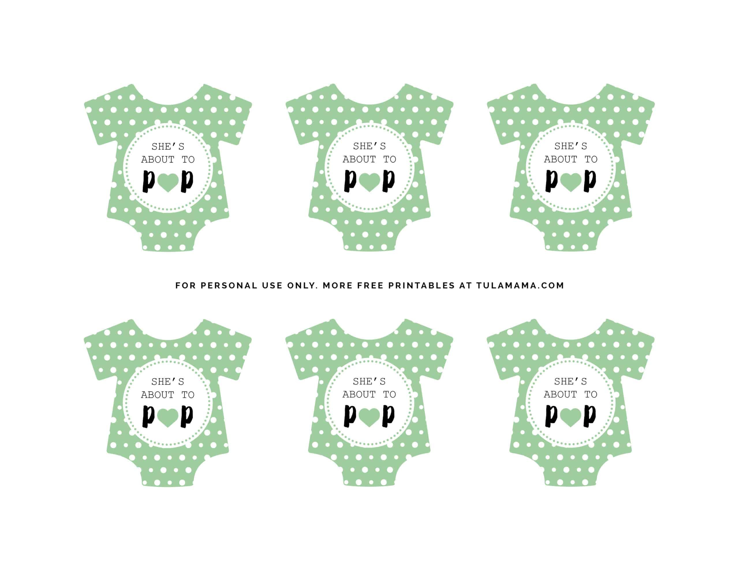 Free Printable "Ready To Pop Baby Shower" Printables - Tulamama intended for Free Printable She'S Ready To Pop Labels
