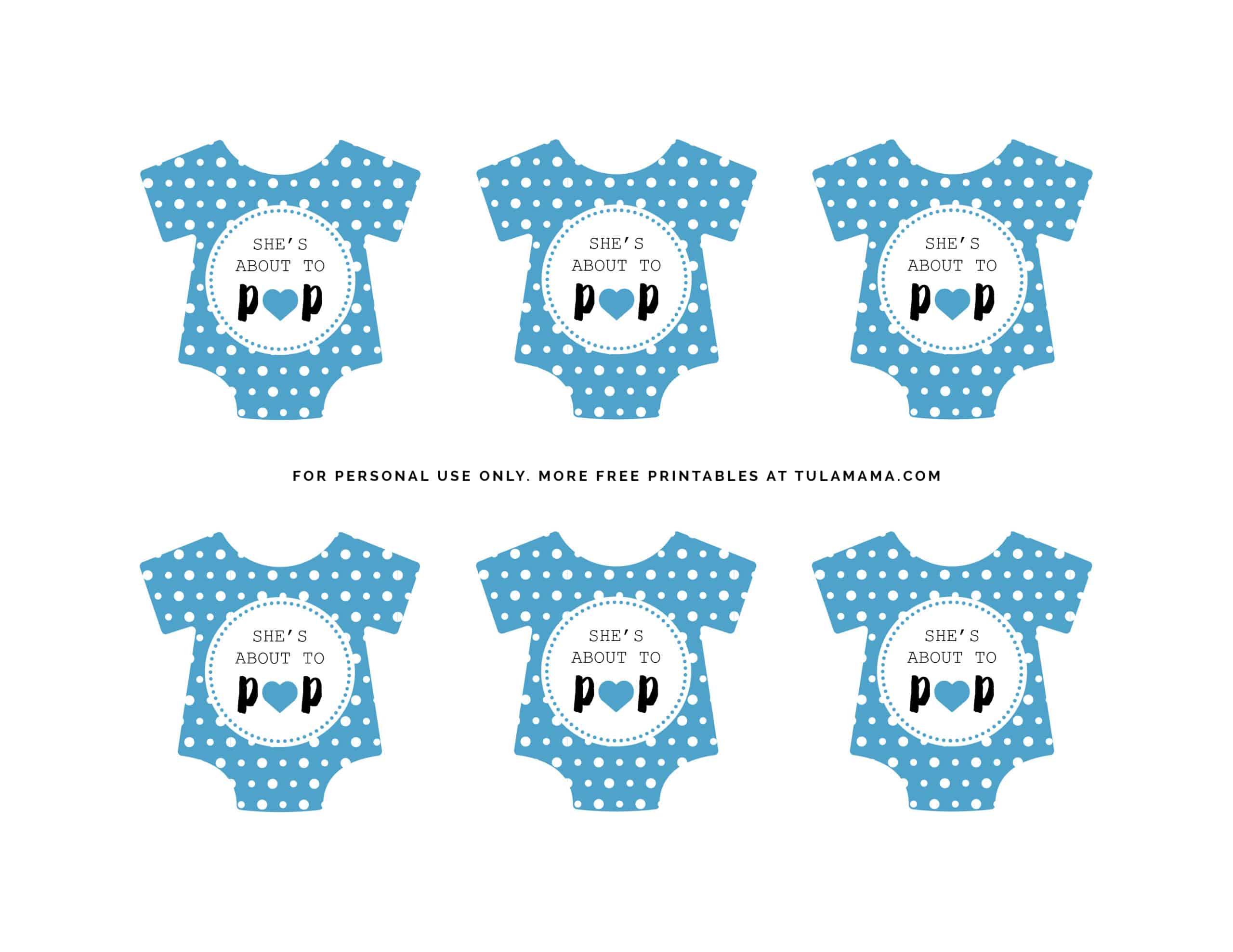 Free Printable "Ready To Pop Baby Shower" Printables - Tulamama with Free Printable She'S Ready To Pop Labels