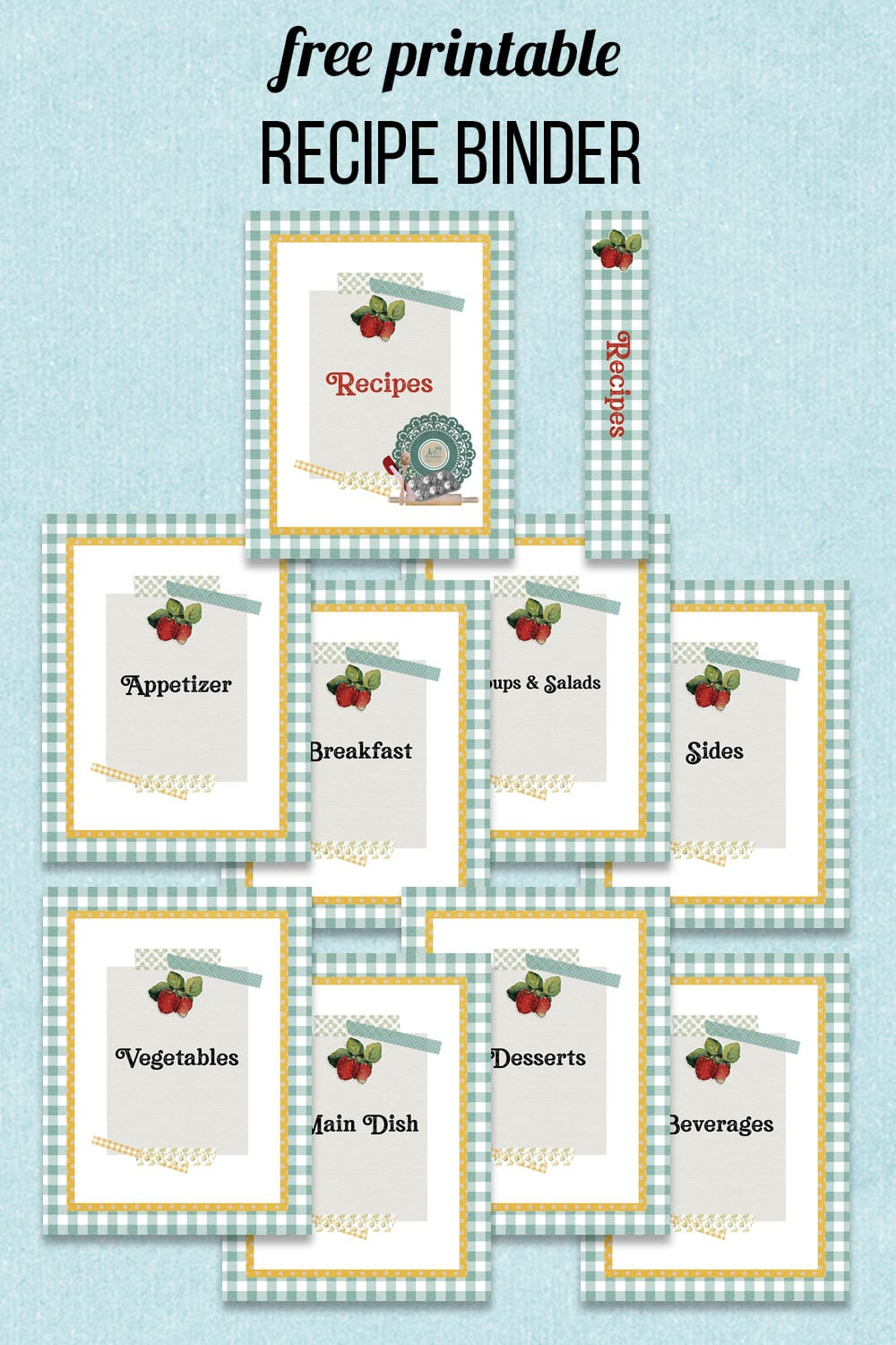 Free Printable Recipe Binder intended for Free Printable Recipe Binder