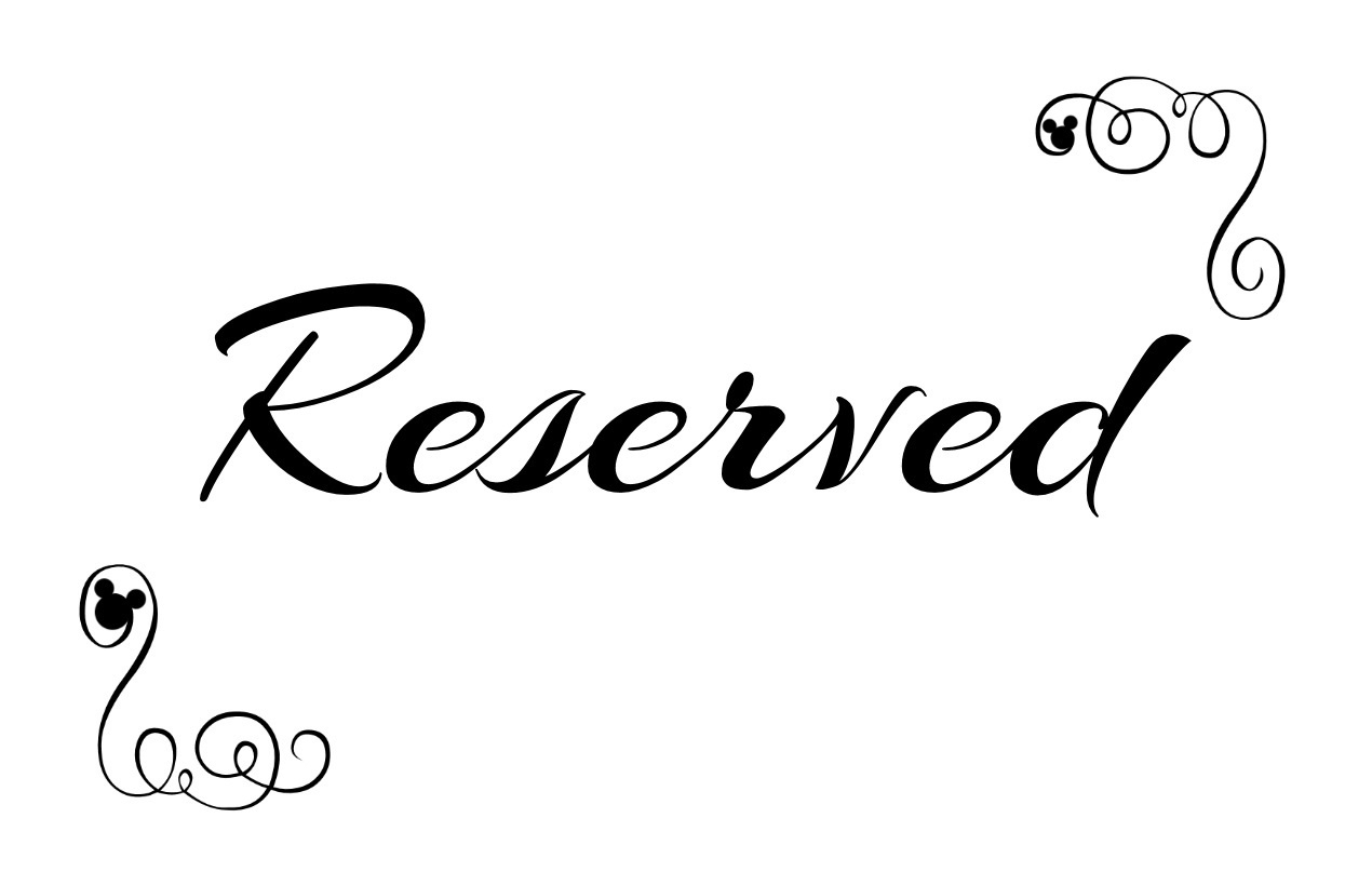 Free Printable Reserved Seating Signs For Your Wedding Ceremony pertaining to Free Printable Reserved Table Signs