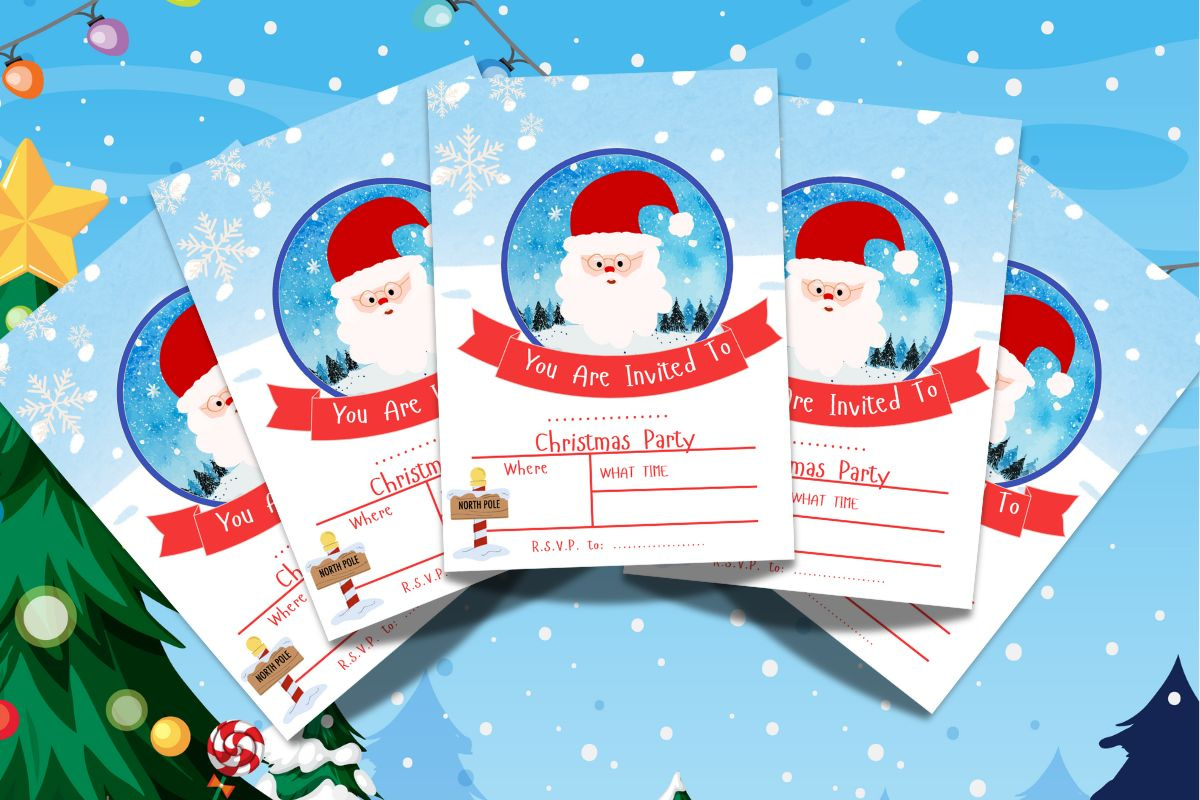 Free Printable Santa Christmas Party Invitations ⋆ Extraordinary throughout Free Printable Personalized Christmas Invitations