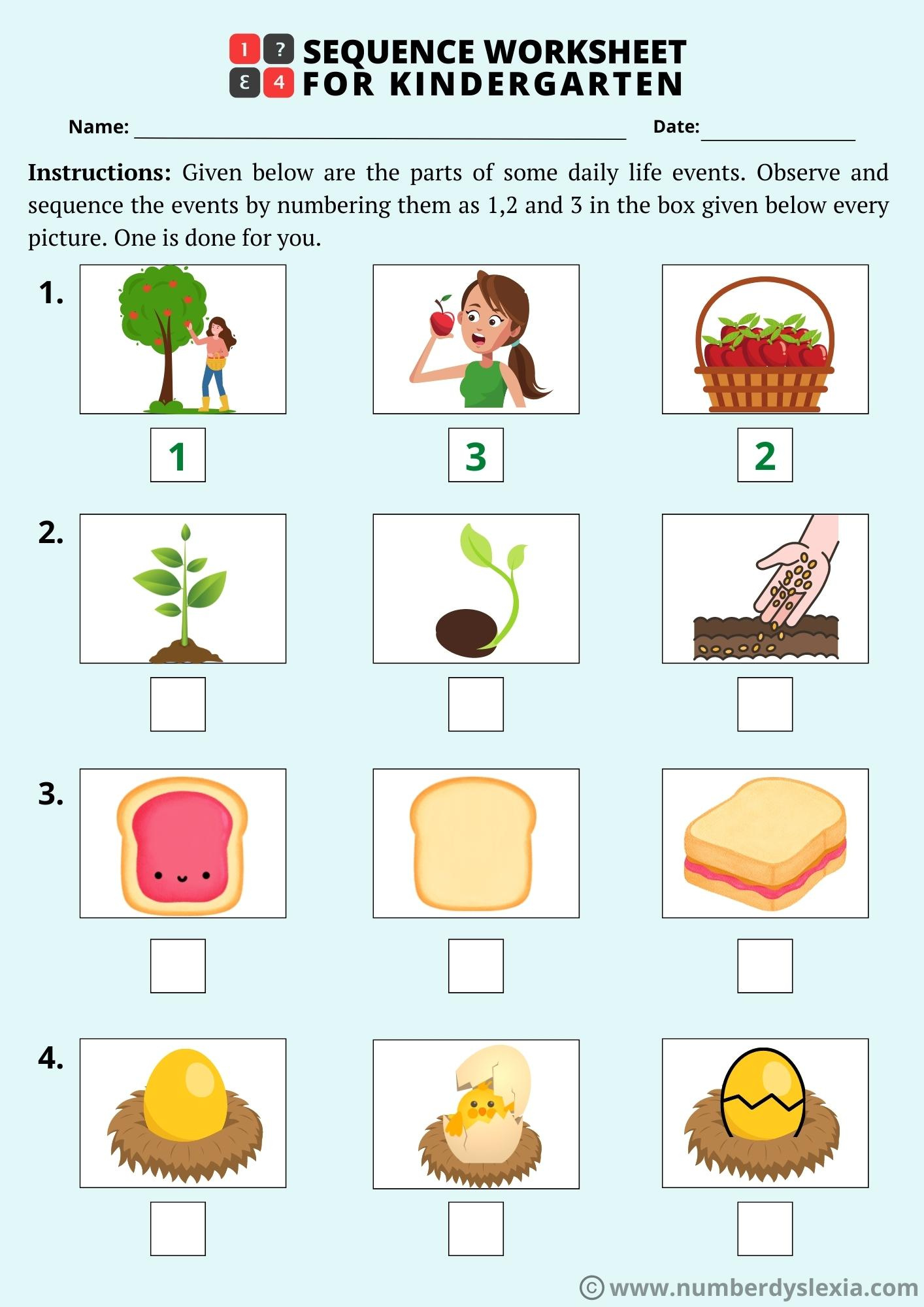 Free Printable Sequence Of Events Worksheets - Worksheets Library in Free Printable Sequencing Worksheets For Kindergarten