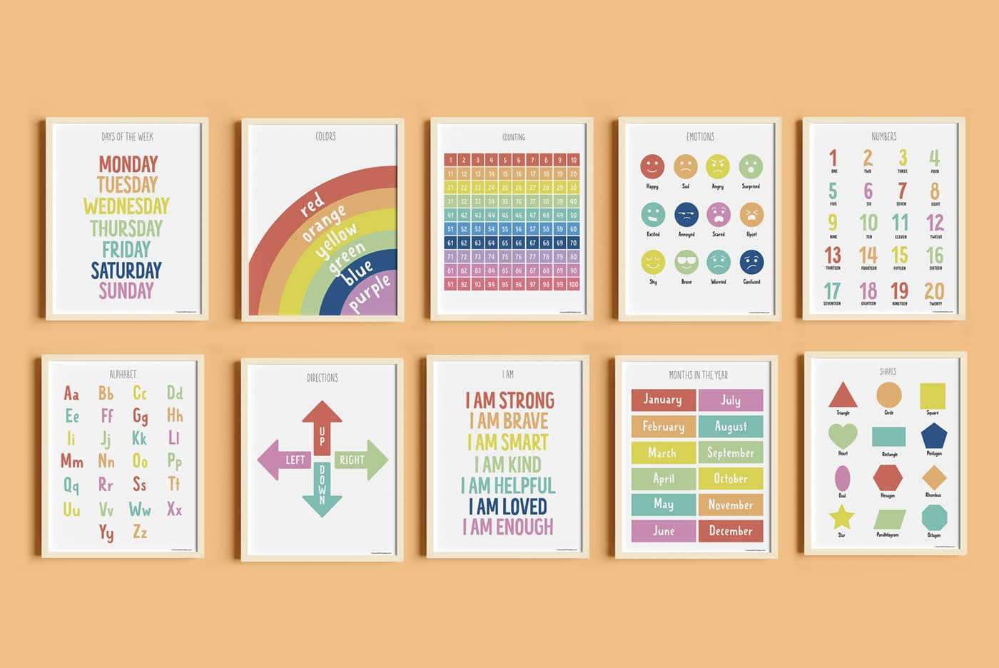 Free Printable Set Of 10 Educational Posters - Favorite Printables regarding Free Printable Posters