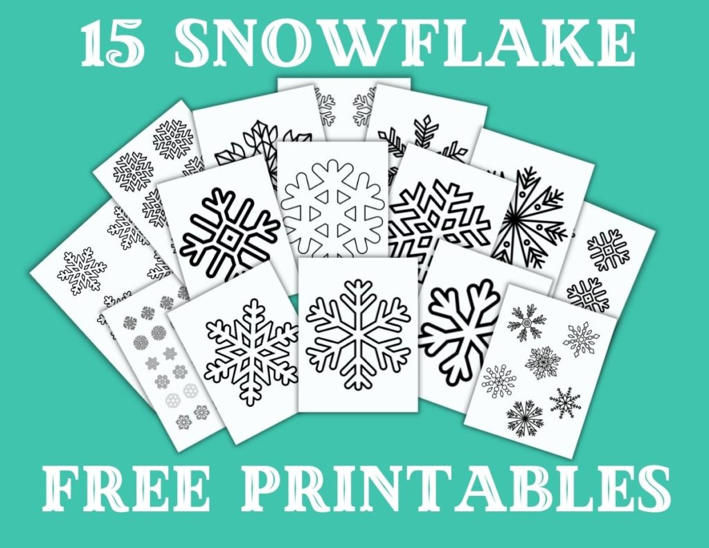 Free Printable Snowflake Patterns (Large And Small Snowflakes with Free Printable Snowflake Patterns