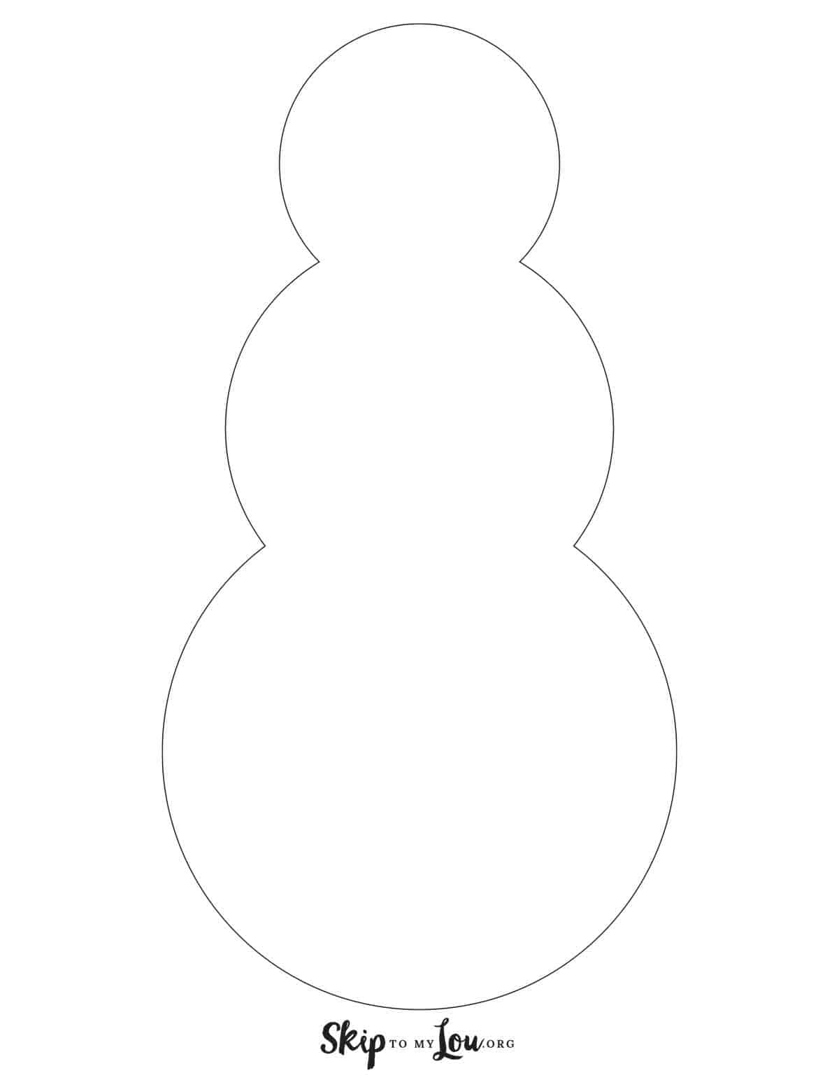 Free Printable Snowman Templates For Crafts | Skip To My Lou within Free Printable Snowman Patterns