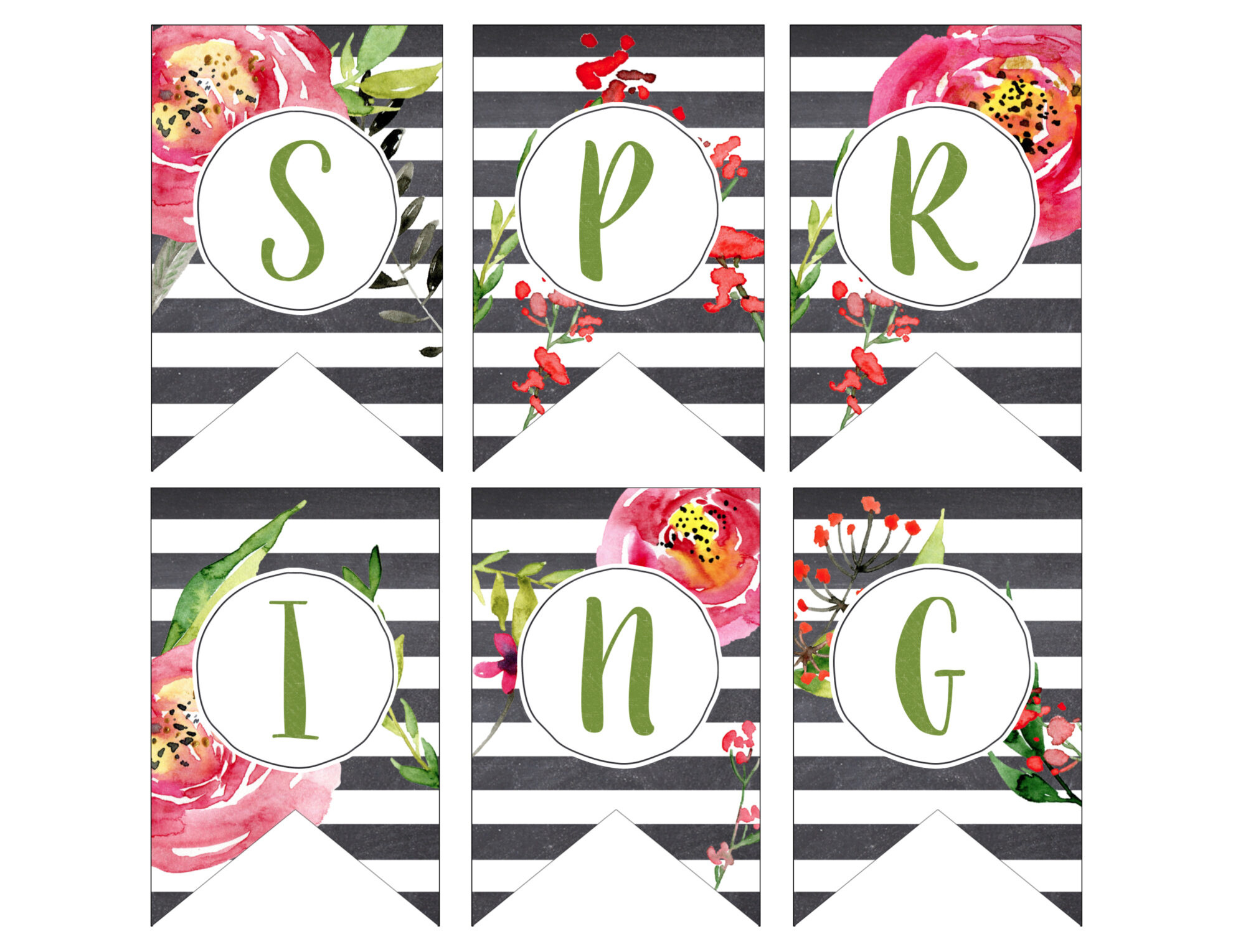 Free Printable Spring Banner - Printable Party Favors pertaining to Free Printable Spring Decorations