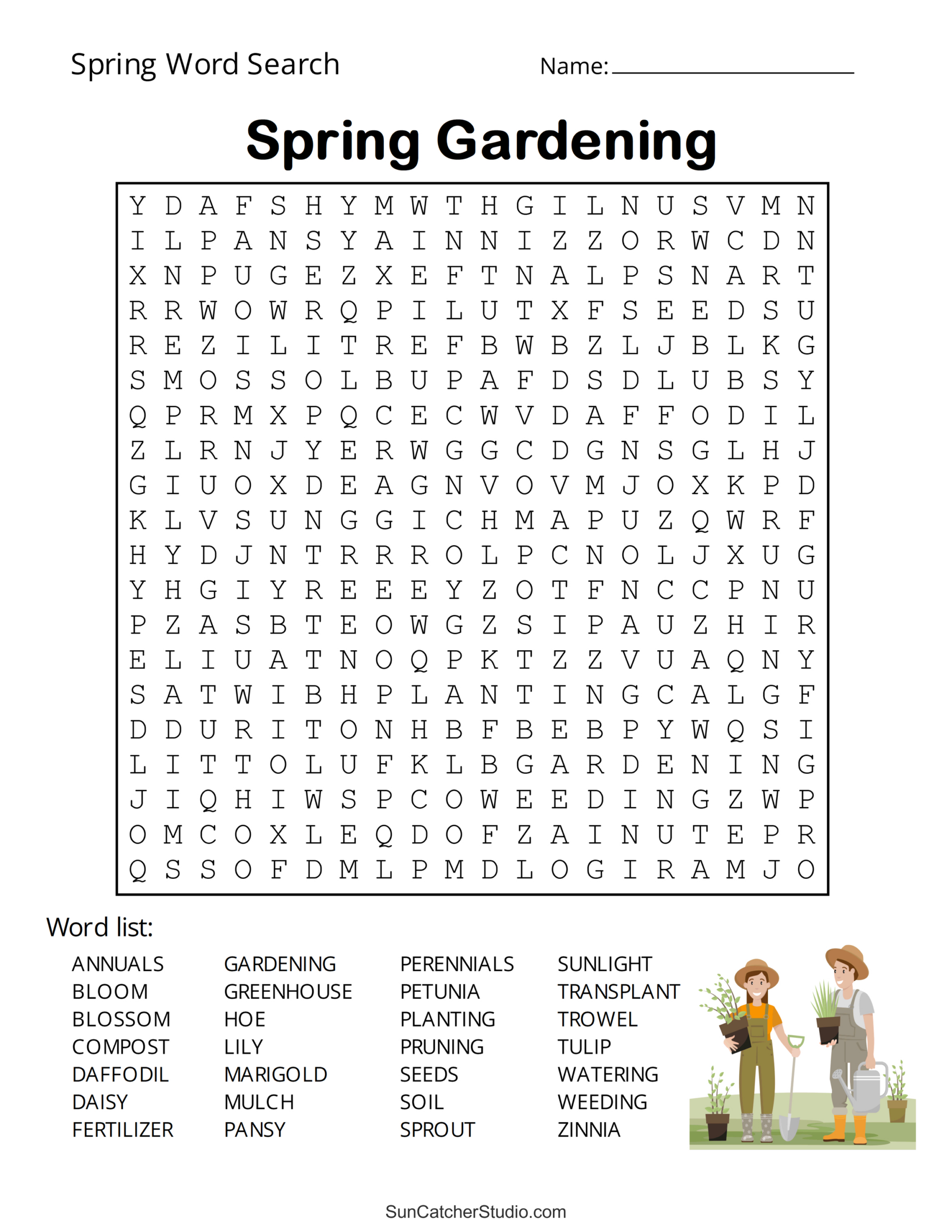 Free Printable Spring Word Search Puzzles – Free Printables throughout Free Printable Word Searches For Adults Large Print