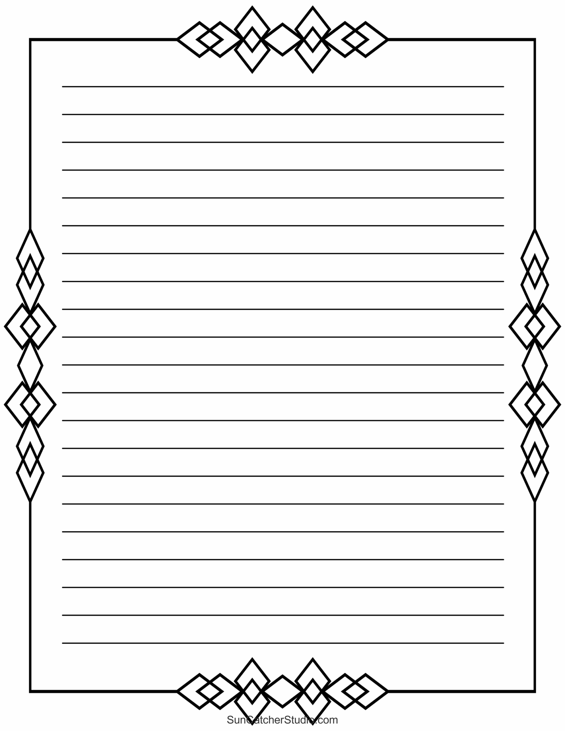 Free Printable Stationery And Lined Letter Writing Paper – Diy for Free Printable Writing Paper