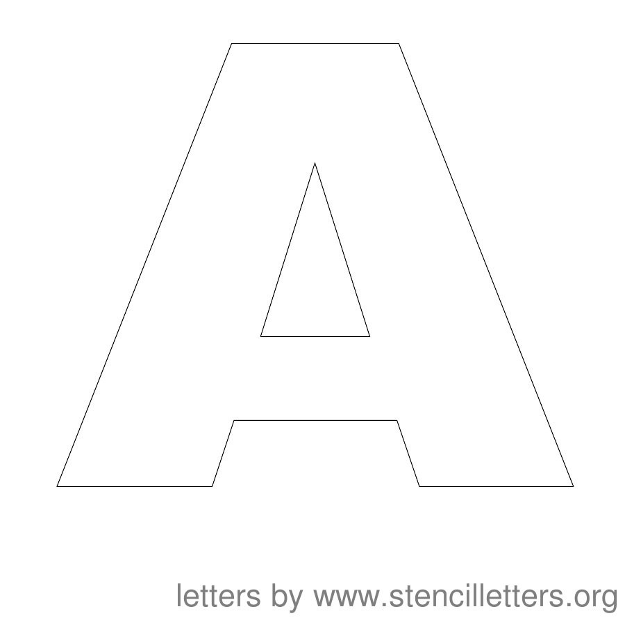 Free Printable Stencil Letters - Stencil Letters Org - Worksheets pertaining to Free Printable 12 Inch Letter Stencils