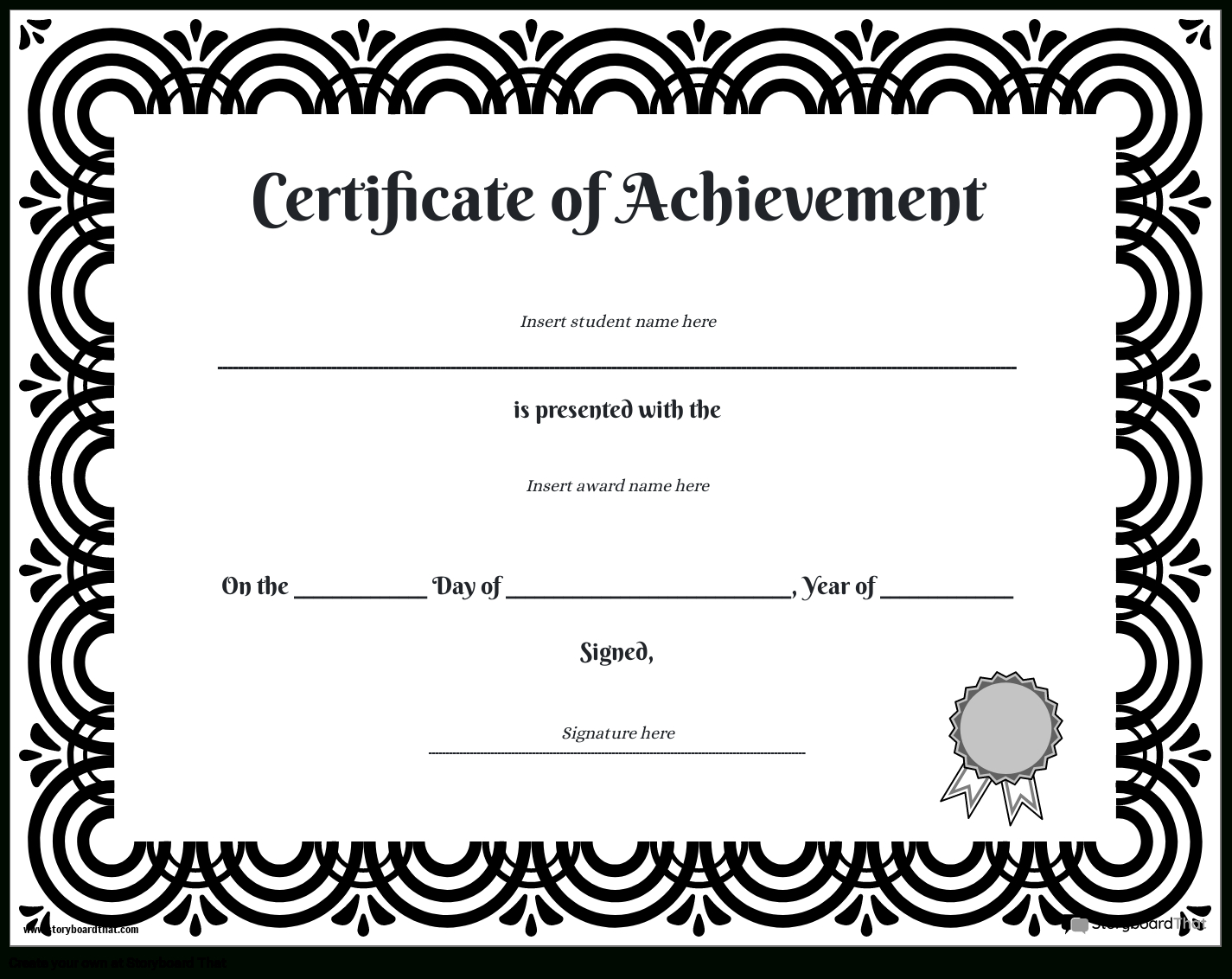 Free Printable Student Certificate And Award Templates with Free Printable Blank Certificates Of Achievement