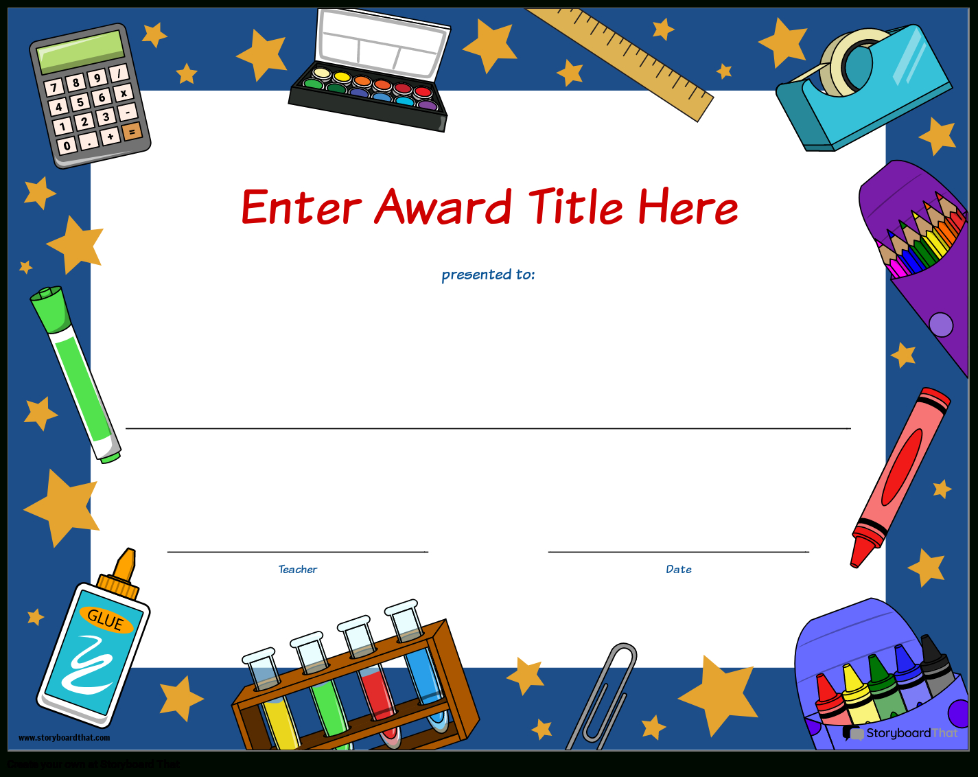 Free Printable Student Certificate And Award Templates within Free Printable Award Certificates For Elementary Students