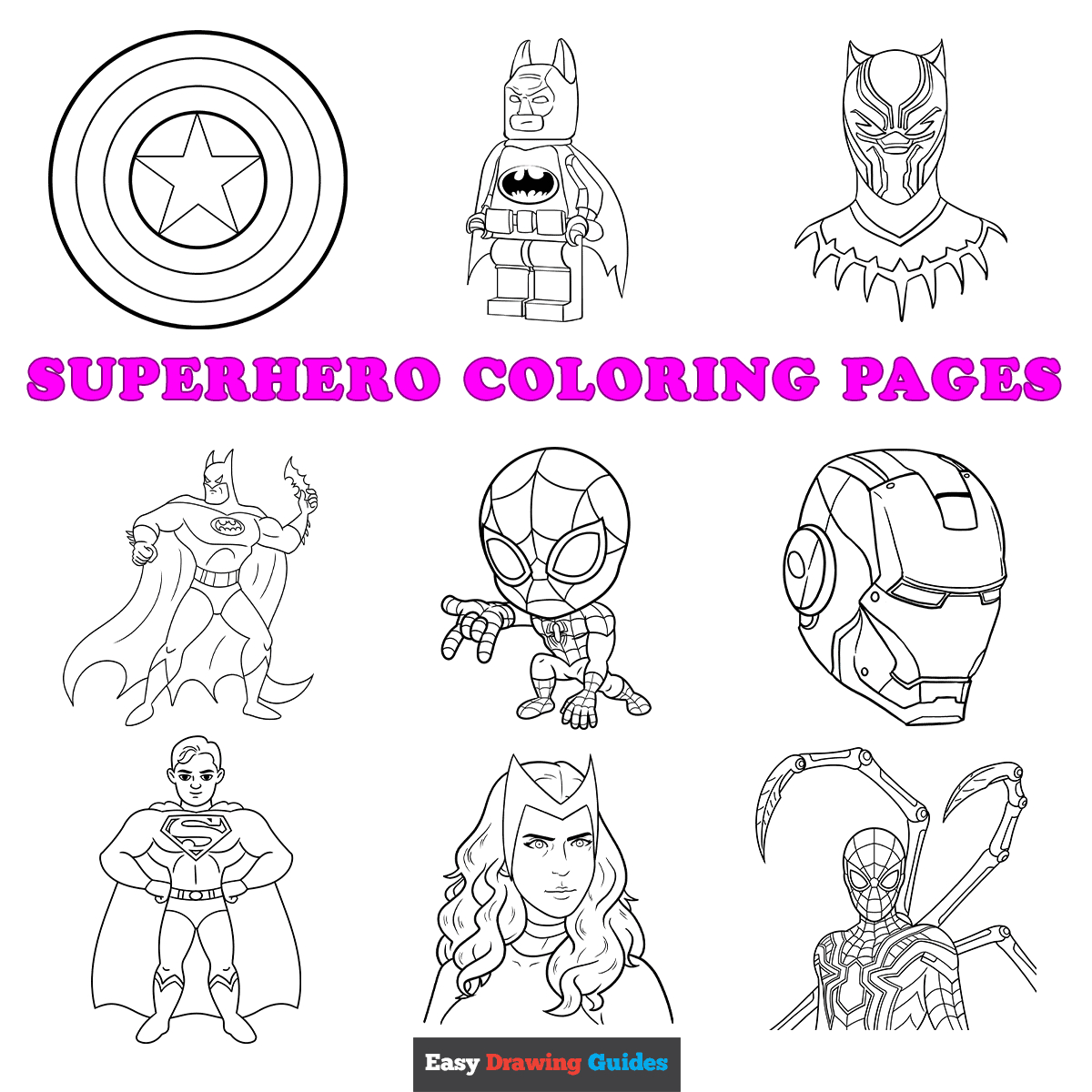Free Printable Superhero Coloring Pages For Kids inside Free Printable Superhero Pictures