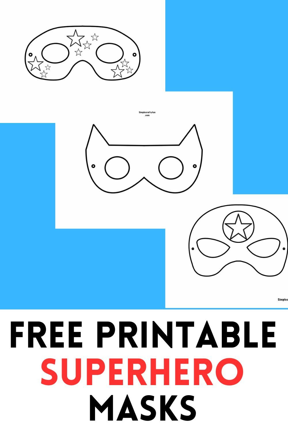 Free Printable Superhero Masks For Kids - with regard to Superman Mask Printable Free