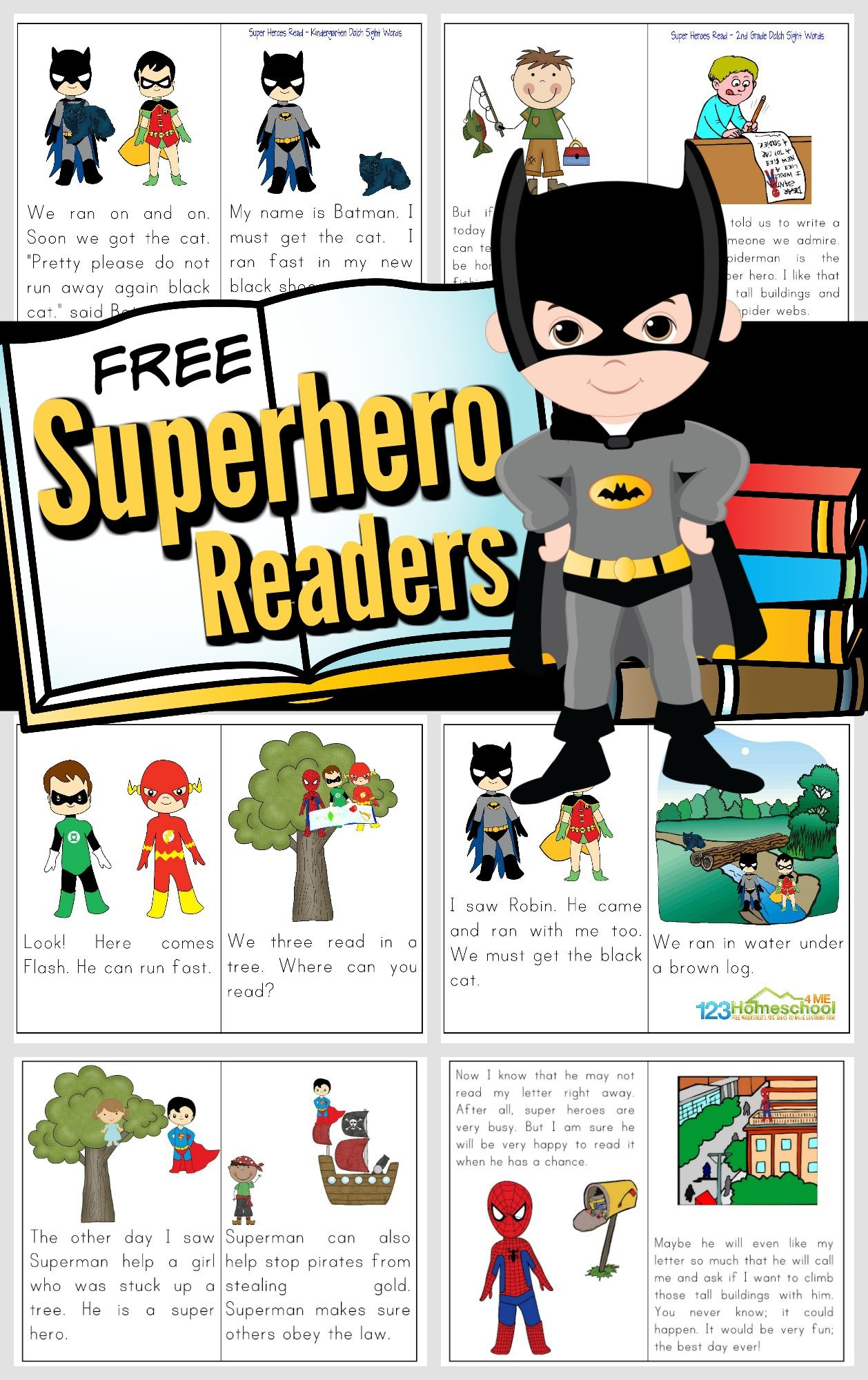 Free Printable Superhero Reader Books for Free Printable Story Books For Grade 2