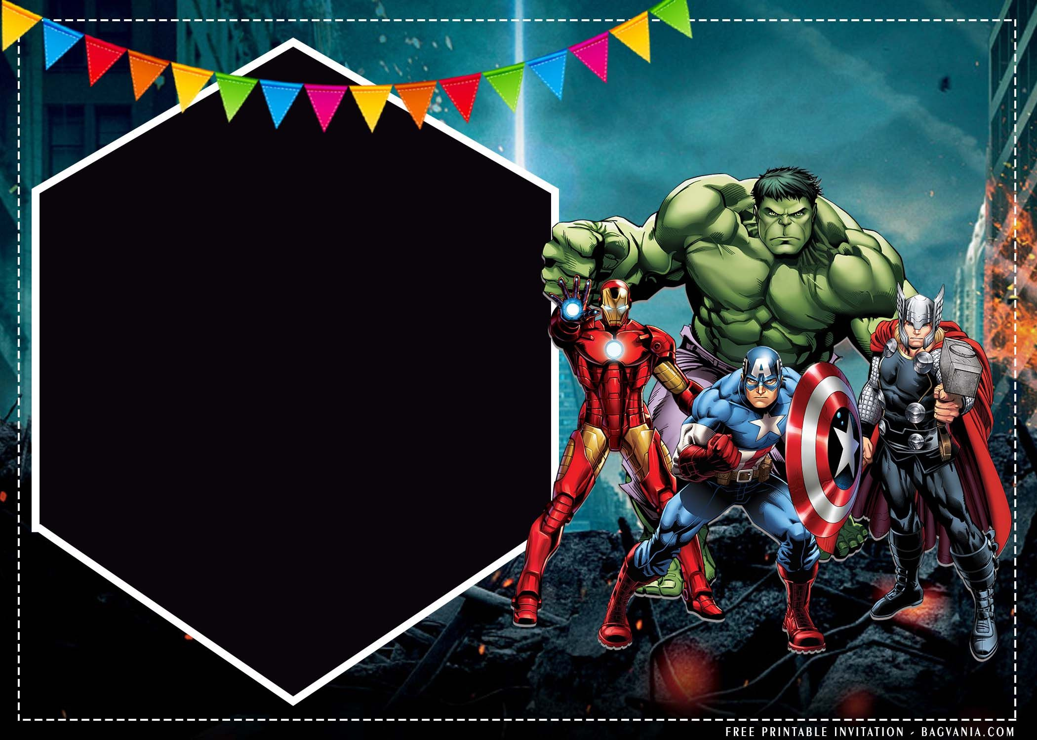 Free Printable) – Superheroes Birthday Invitation Templates throughout Free Printable Superhero Birthday Invitation Templates