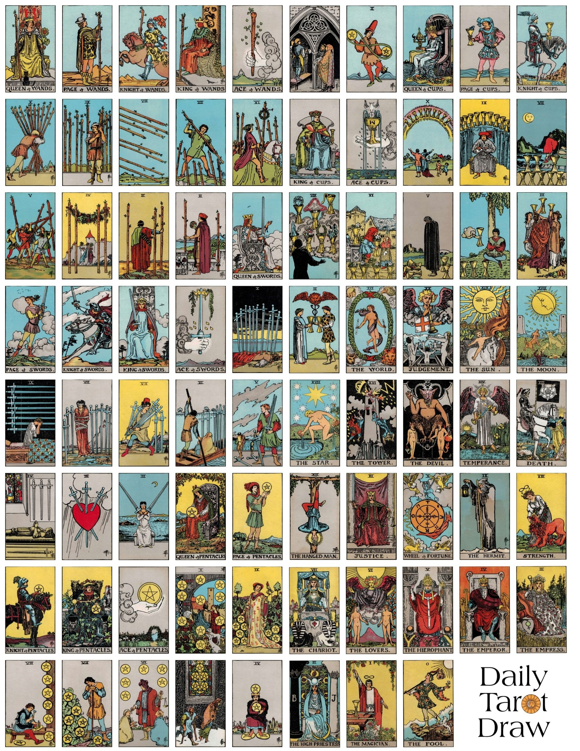 Free Printable Tarot Cards - Worksheets Library for Printable Tarot Cards Pdf Free