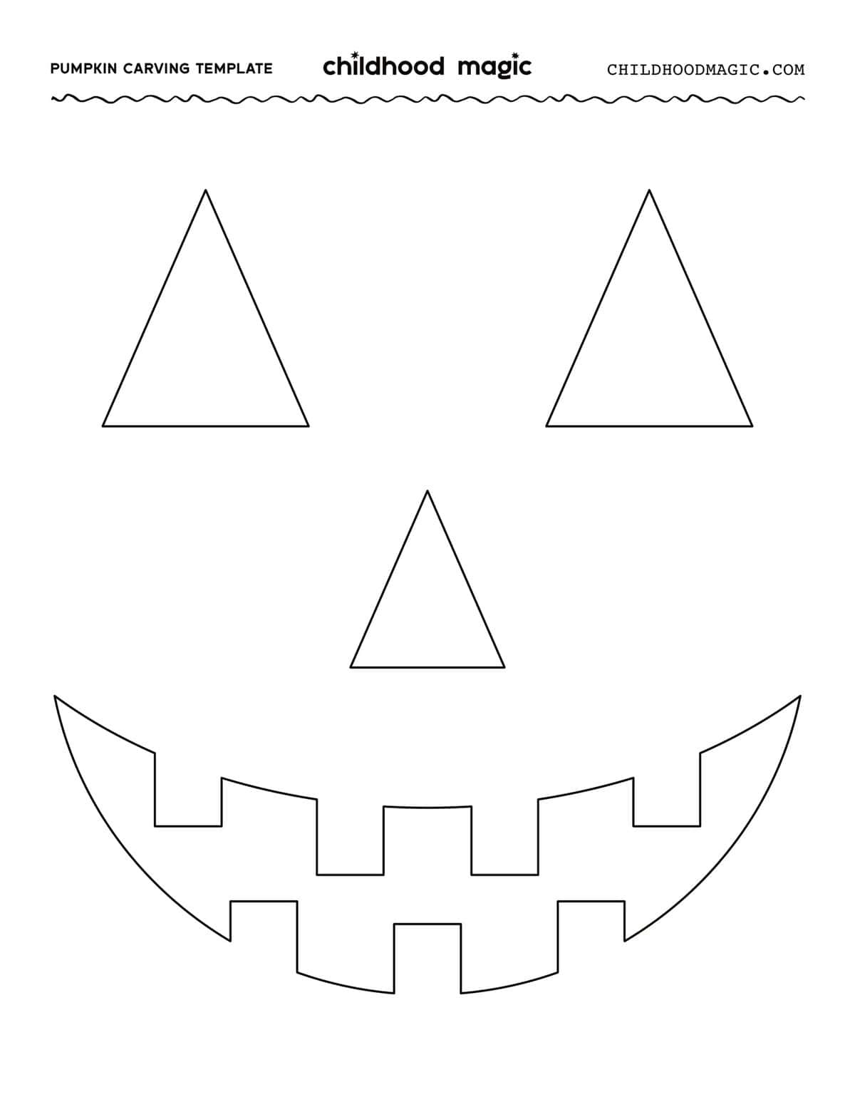 Free Printable Templates For Carving Pumpkins - Childhood Magic intended for Jack O Lantern Templates Printable Free