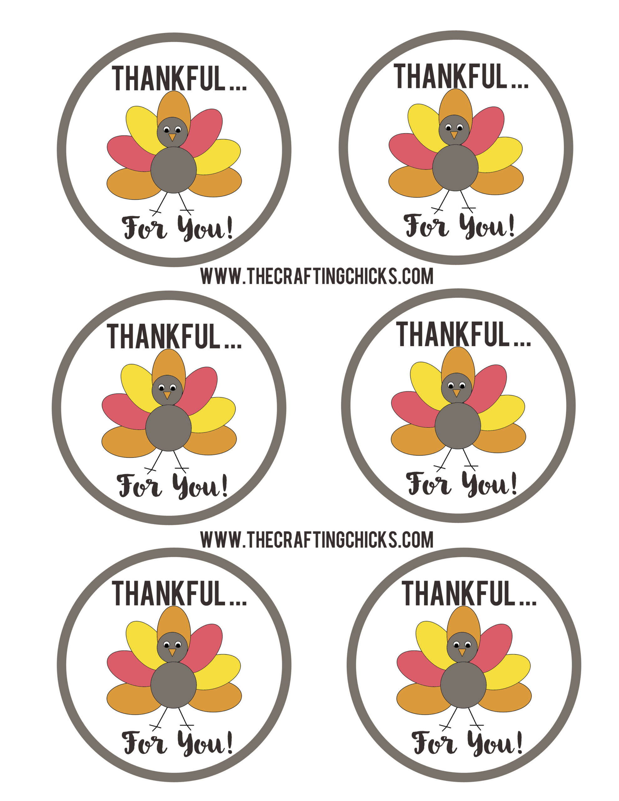 Free Printable Thankful Tags regarding Thankful For You Free Printable Tags