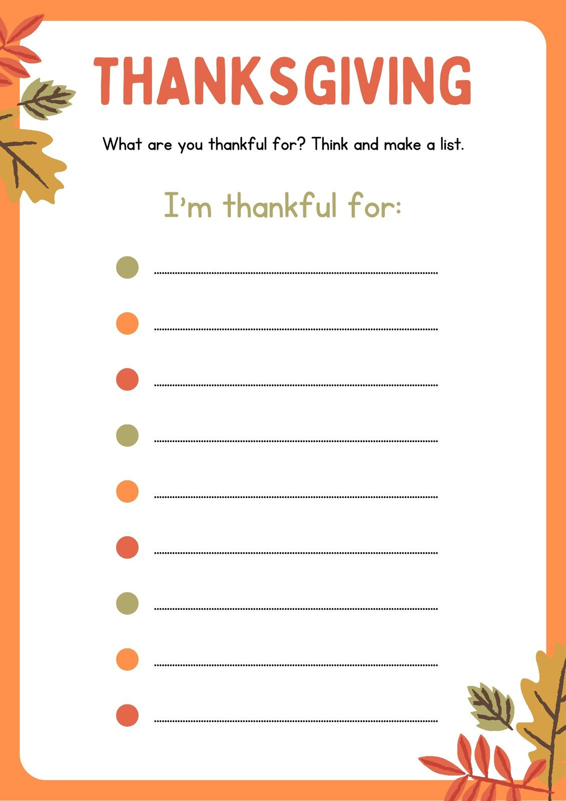 Free Printable Thanksgiving Worksheet Templates | Canva within Free Printable Thanksgiving Writing Paper