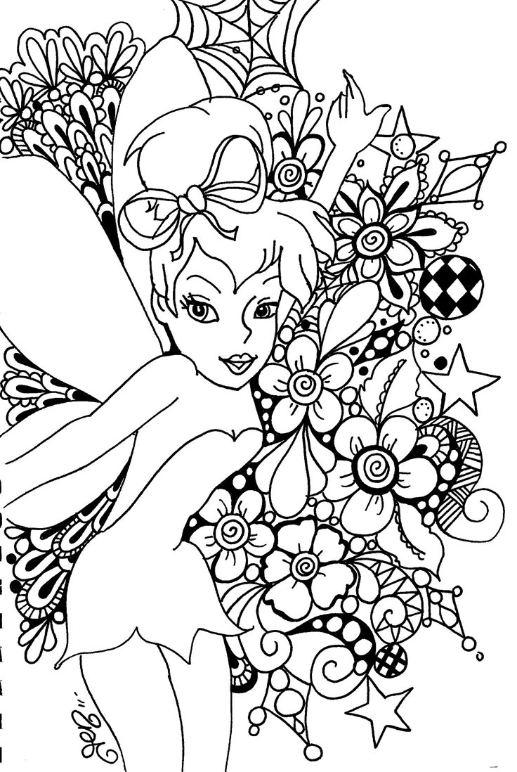Free Printable Tinkerbell Coloring Pages For Kids with Tinkerbell Coloring Pages Printable Free