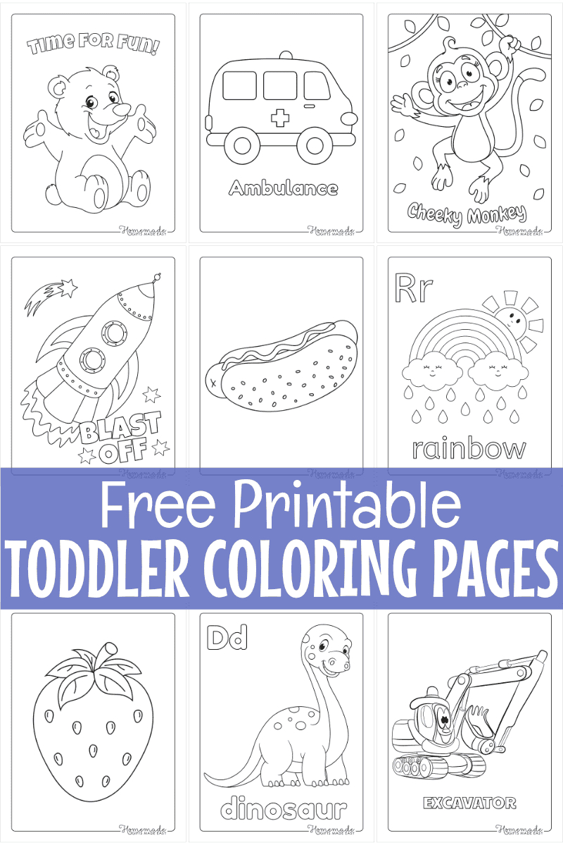 Free Printable Toddler Coloring Pages intended for Free Printable Pages For Preschoolers
