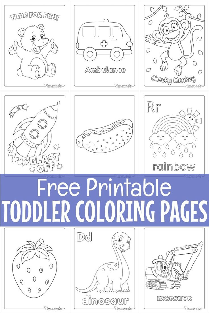 Free Printable Toddler Coloring Pages pertaining to Free Printable Coloring Books For Toddlers