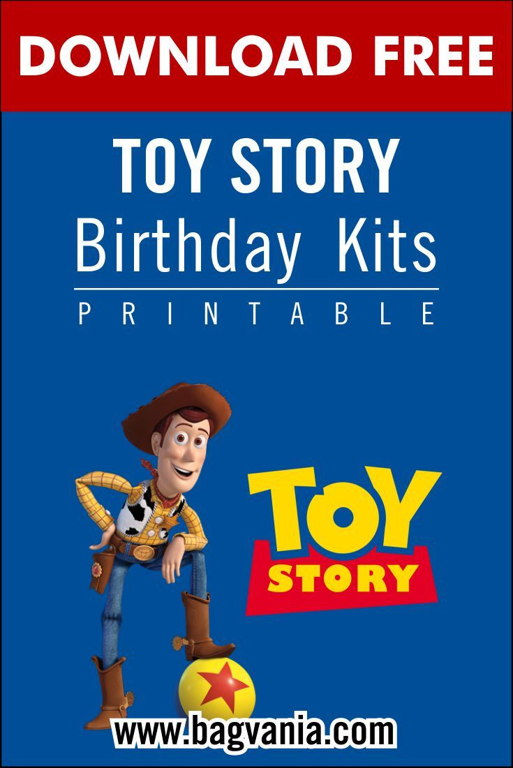 Free Printable Toy Story Birthday Party Kits Template intended for Toy Story Birthday Card Printable Free