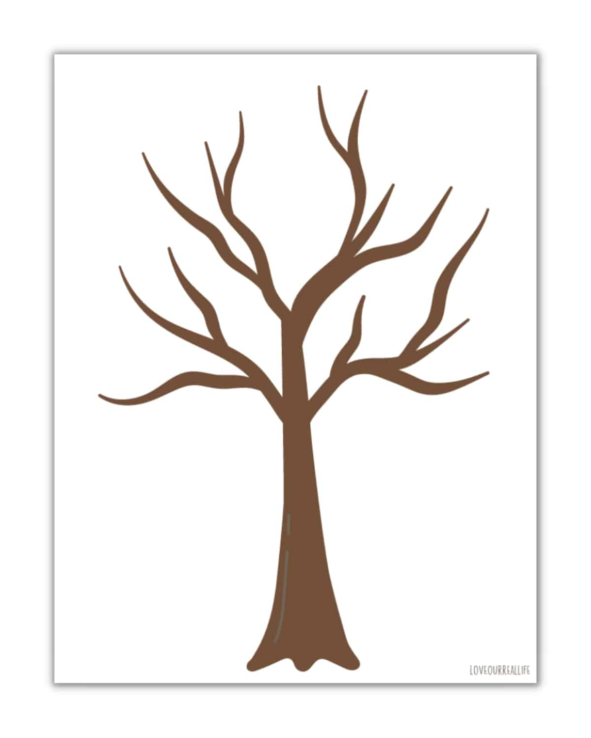 Free Printable Trees Without Leaves Template - 19 Pages ⋆ Love throughout Free Printable Tree Template