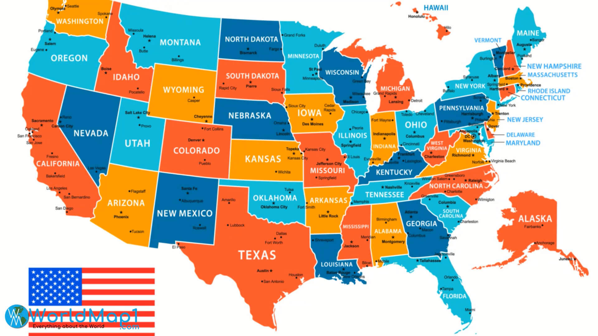 Free Printable United States Map With States regarding Free Printable State Maps