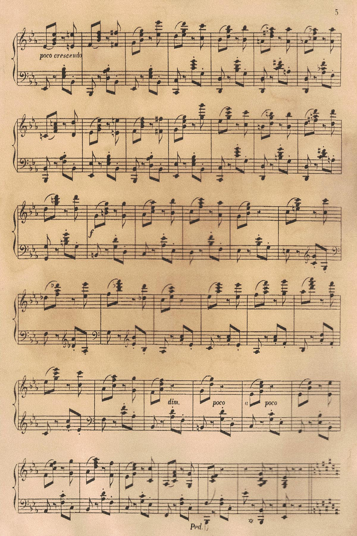 Free Printable Vintage Sheet Music [With Digital Collage Sheets for Free Printable Classical Sheet Music For Piano