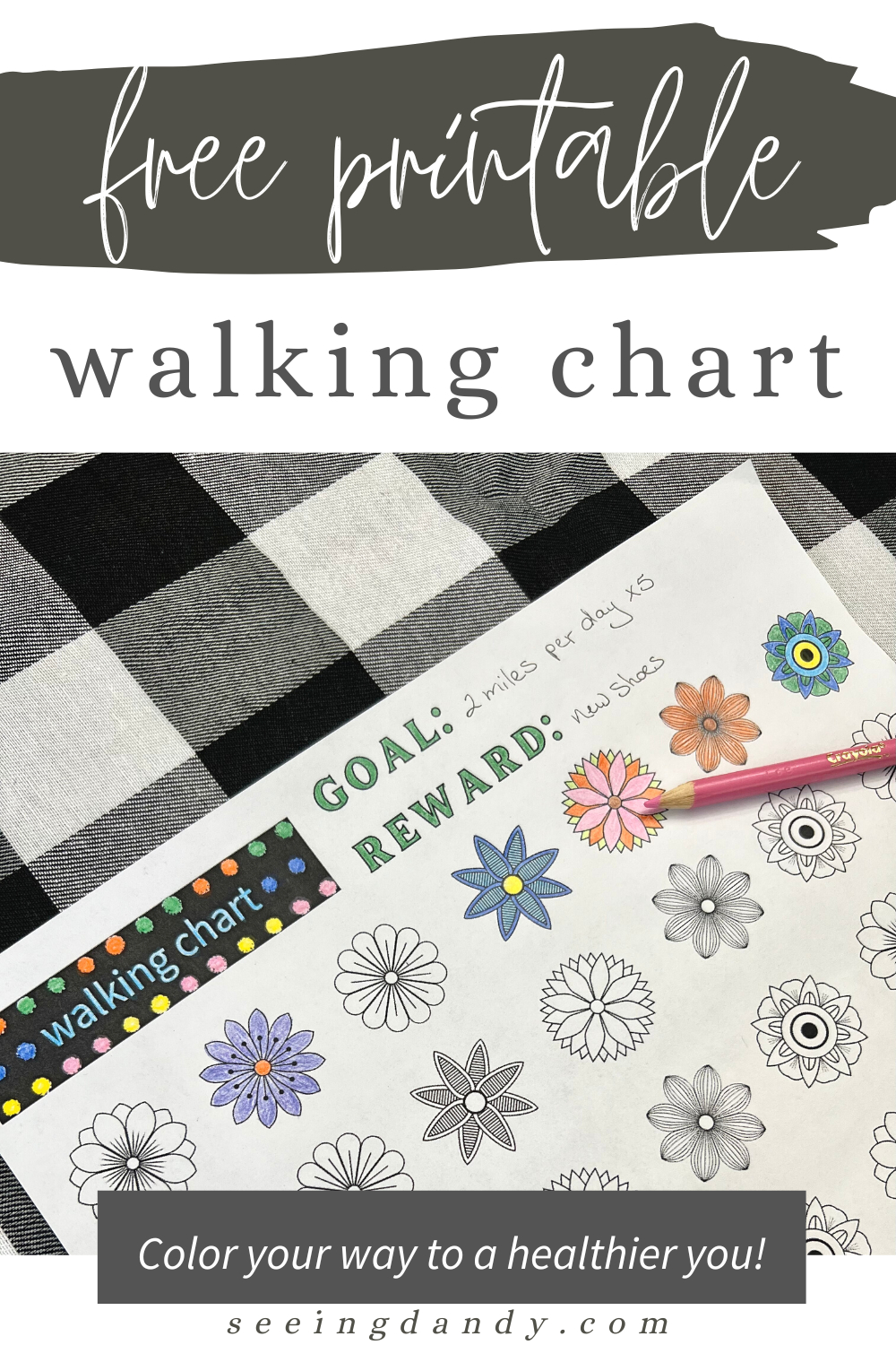 Free Printable Walking Chart To Color Your Way To Your Fitness throughout Free Printable Walking Log