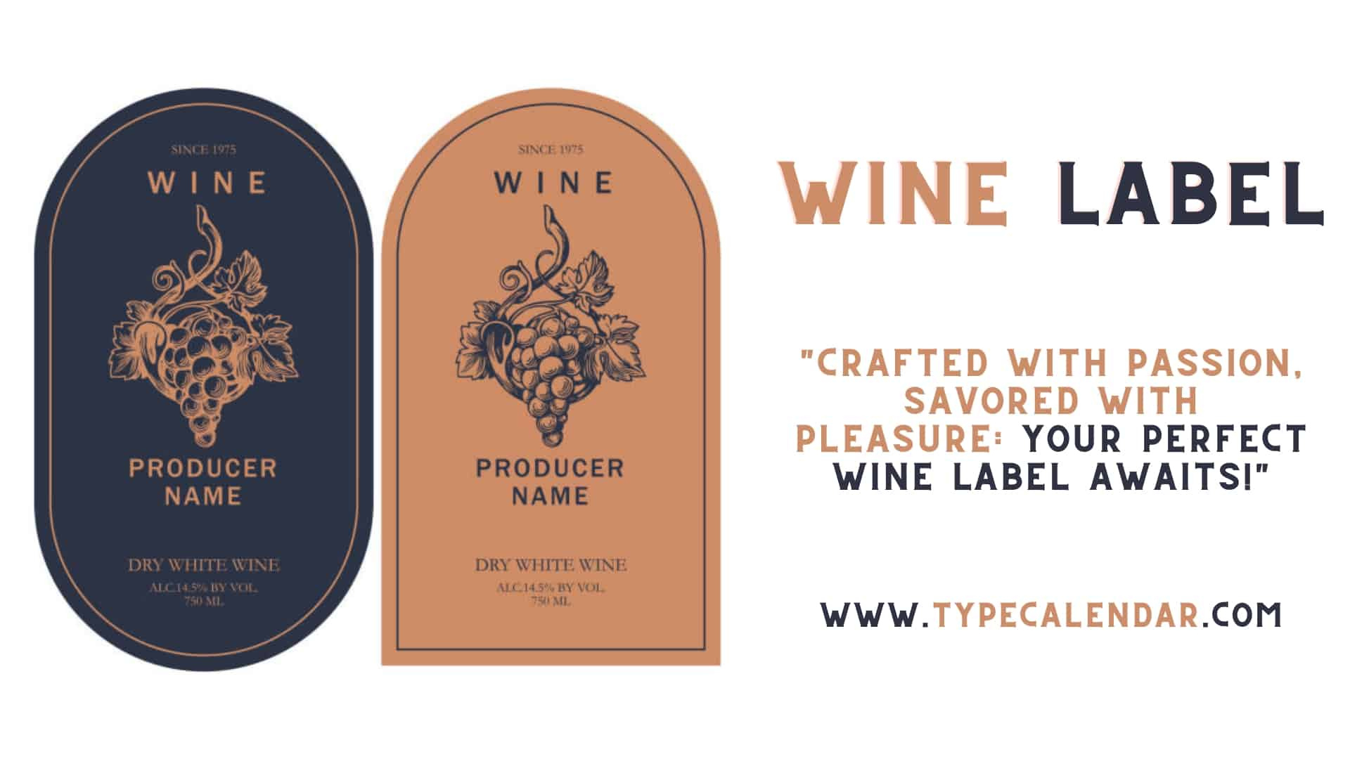 Free Printable Wine Label Templates [Word, Psd] inside Free Printable Wine Labels With Photo
