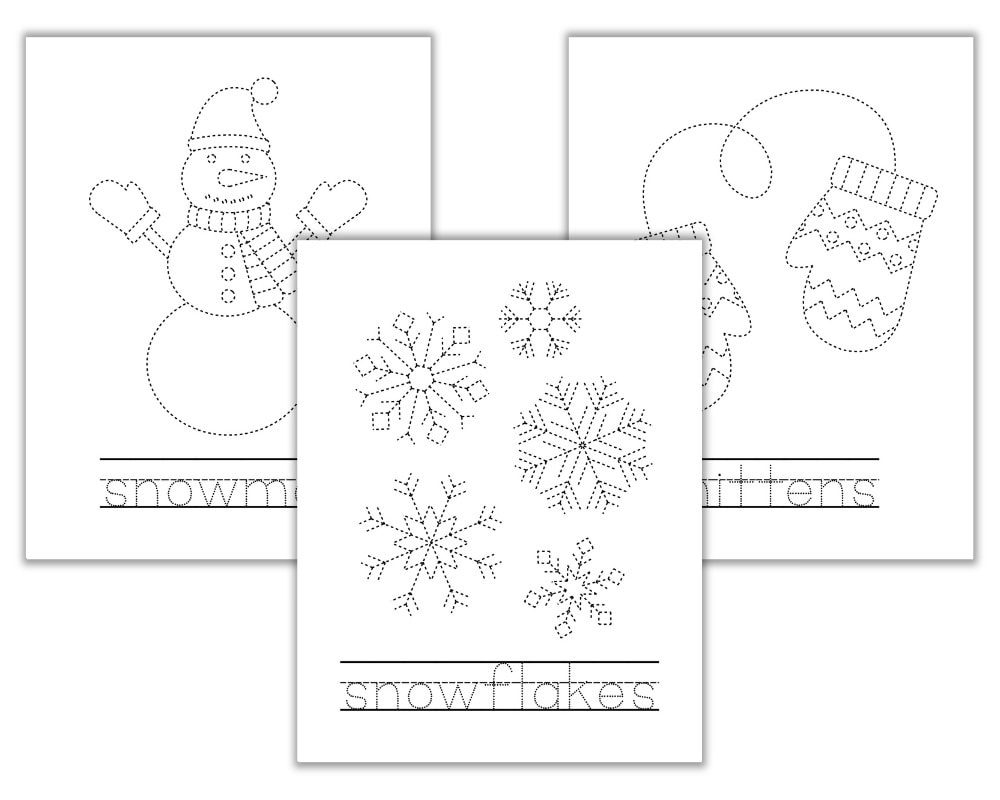 Free Printable Winter Tracing Worksheets For Preschoolers - The inside Free Printable Winter Preschool Worksheets