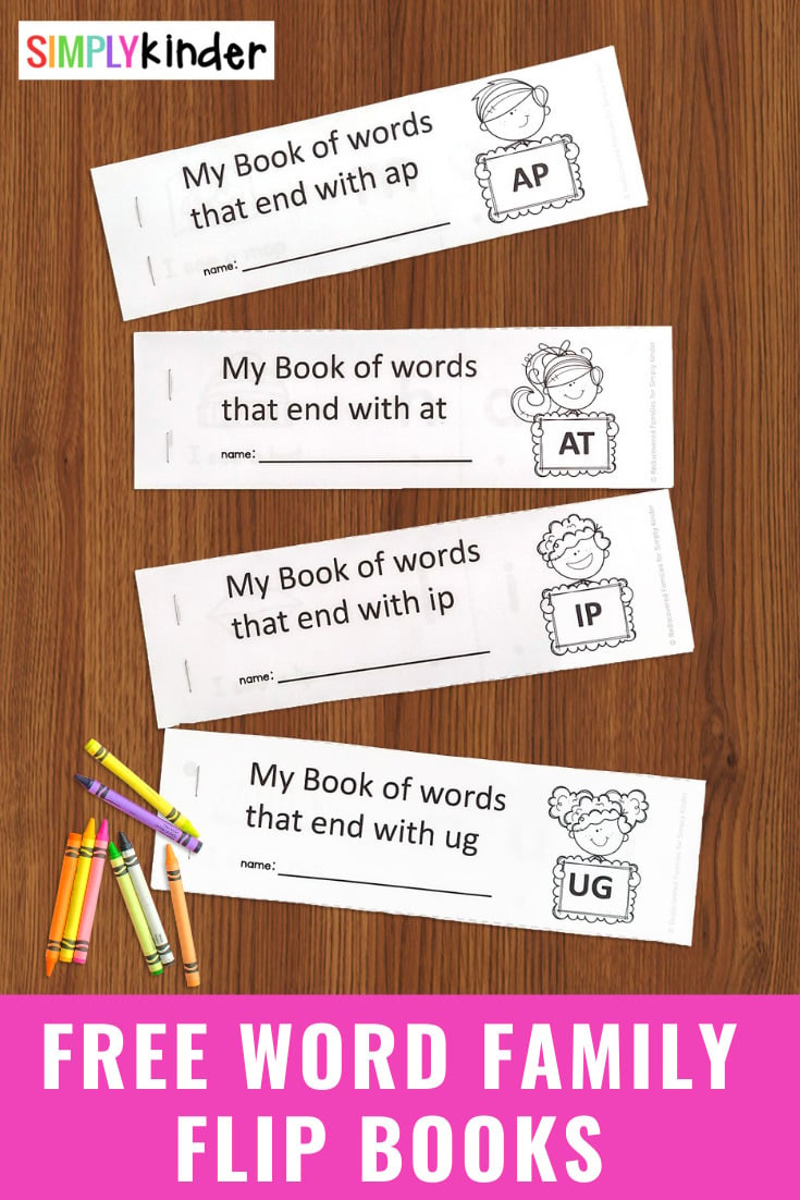 Free Printable Word Family Book Early Readers Will Love - Simply for Free Printable Word Family Mini Books